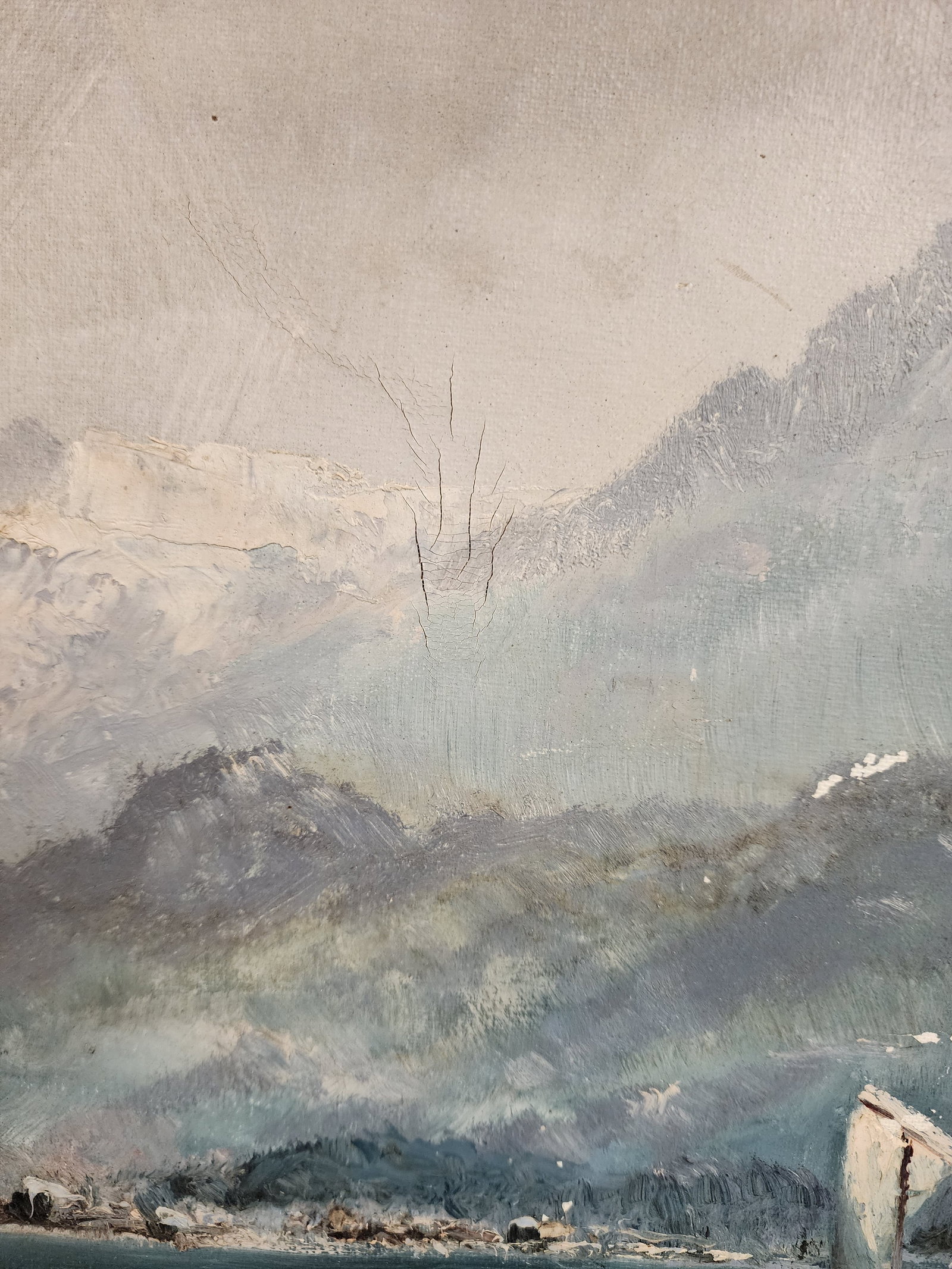 Mid 20th Century Gorgeous Original Oil Landscape Painting in the Style of the Hudson River Schools - 10