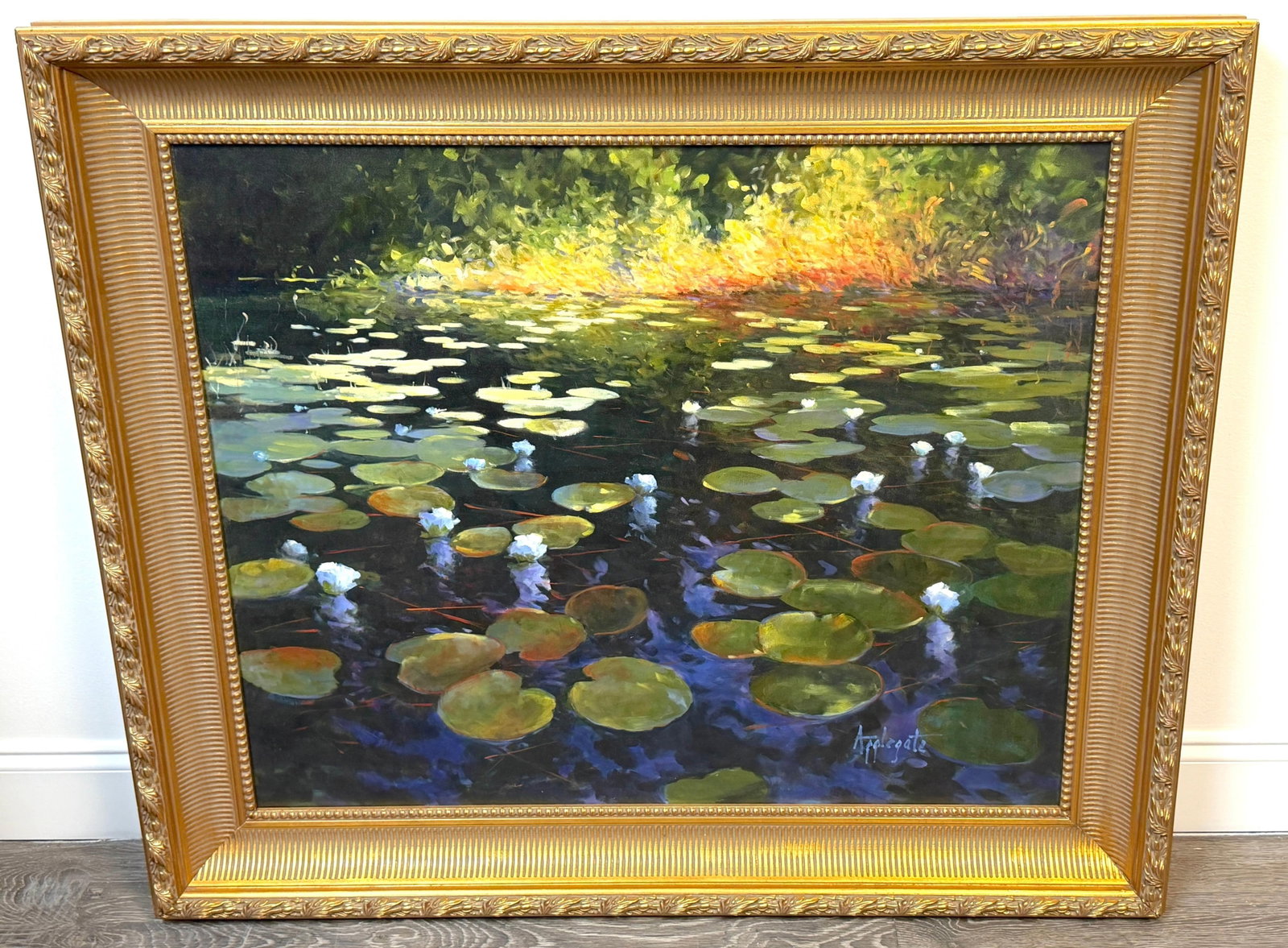 Barbara Applegate (American, b. 1954) Impressionist Water Lilies - 2