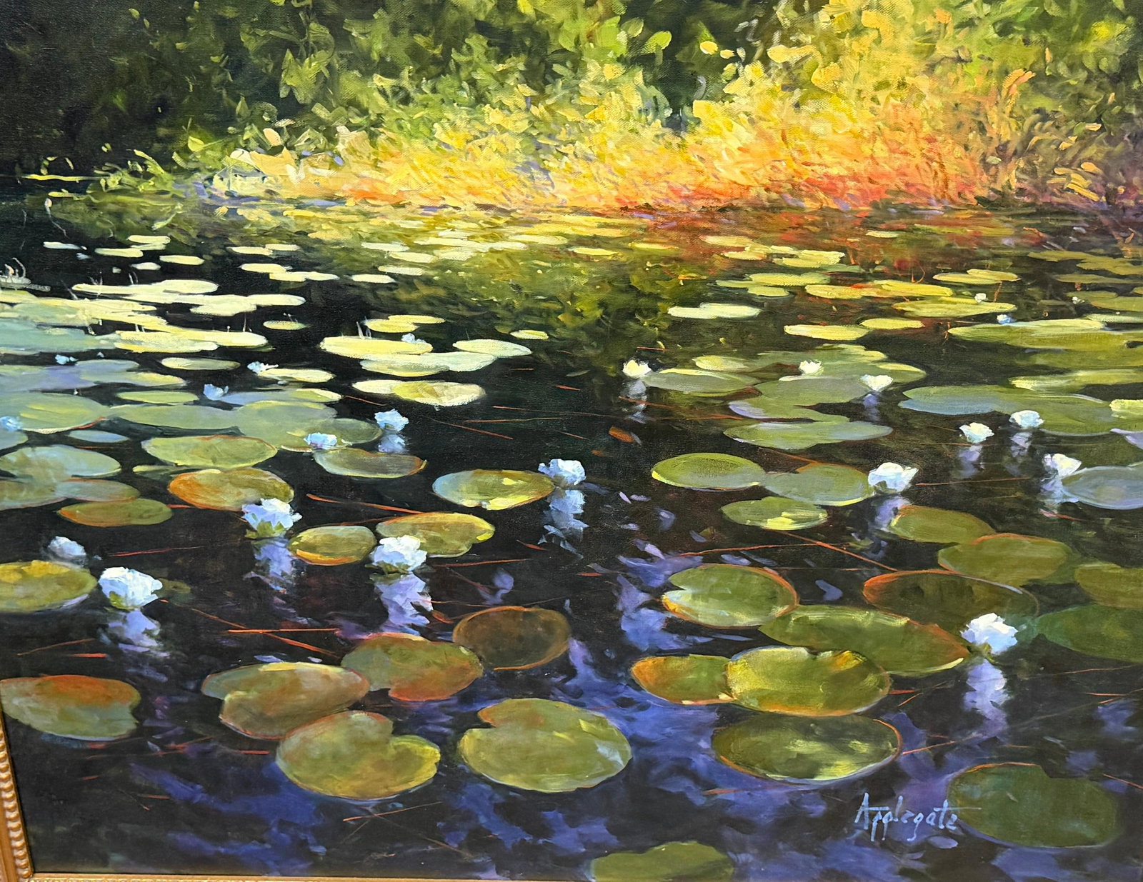 Barbara Applegate (American, b. 1954) Impressionist Water Lilies - 6