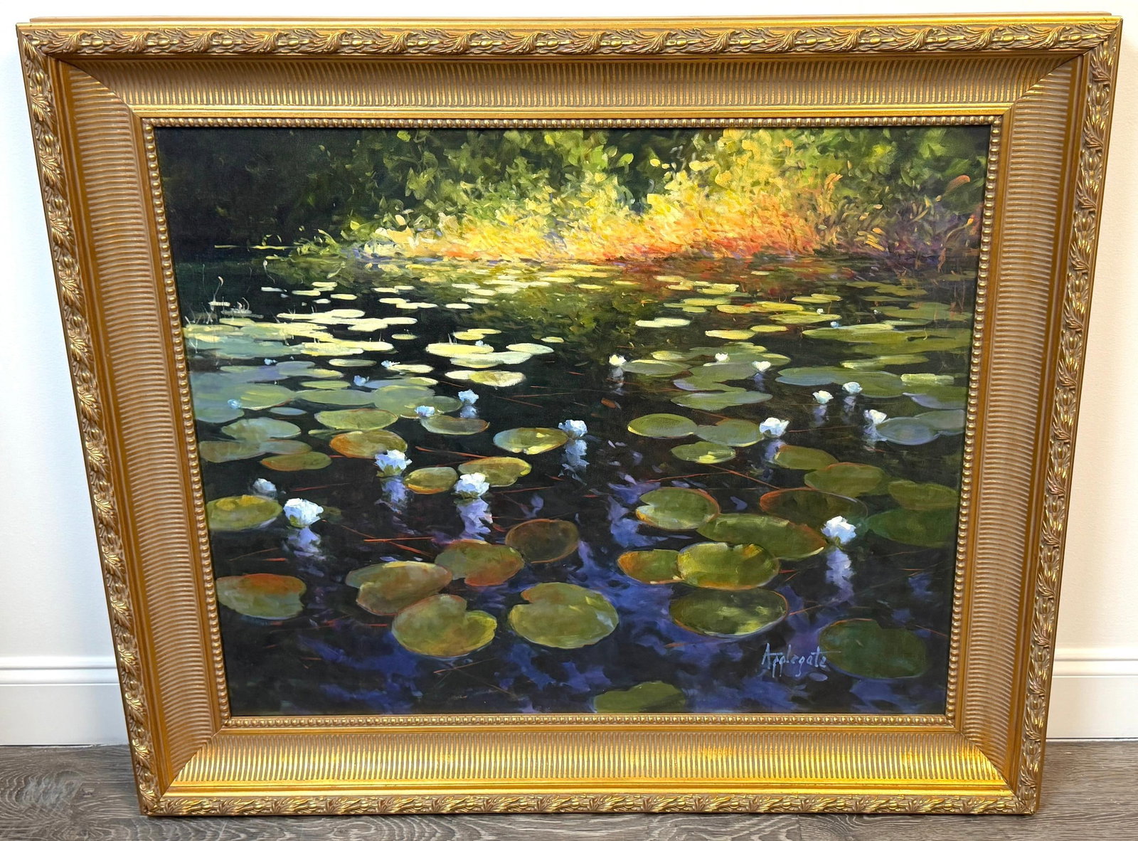 Barbara Applegate (American, b. 1954) Impressionist Water Lilies - 8