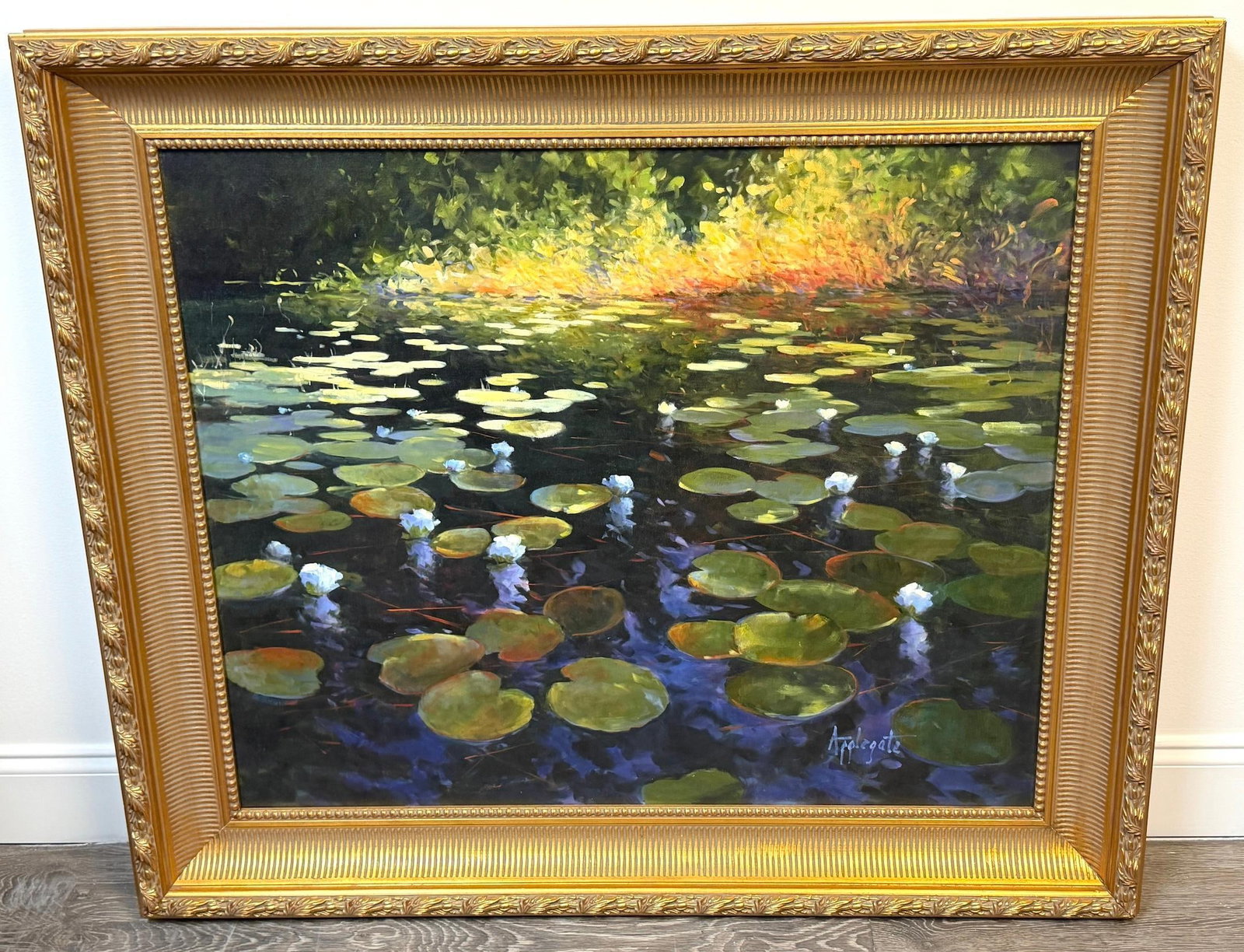 Barbara Applegate (American, b. 1954) Impressionist Water Lilies - 9