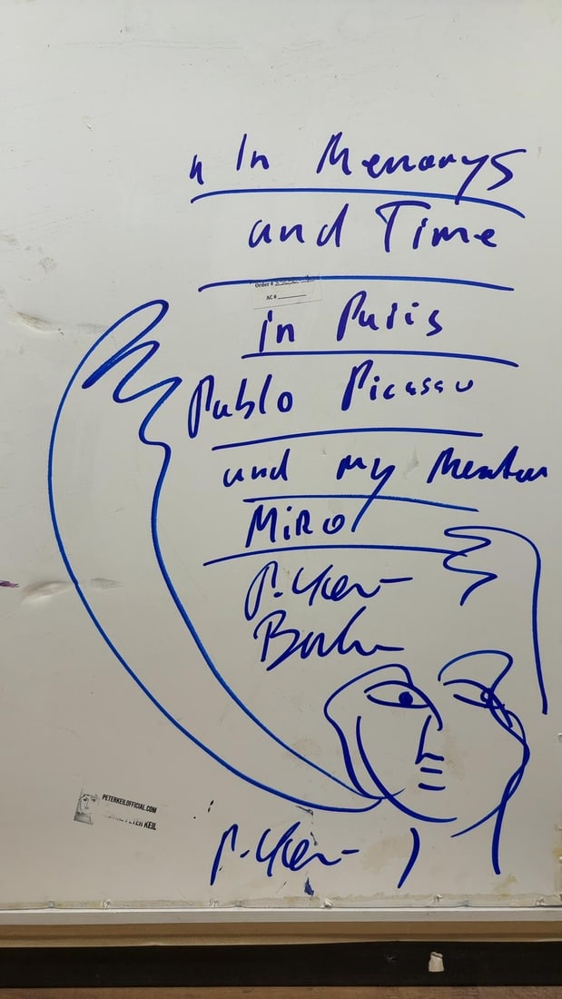"In Memory and Time in Paris With Pablo Picasso and My Mentor Miro", Peter Keil, Berlin - 2