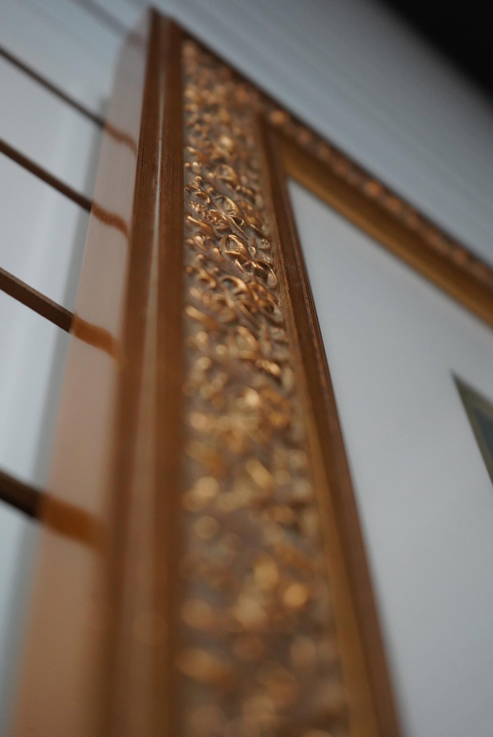 Framed Print of Oil Painting Front Door in Bloom - 8