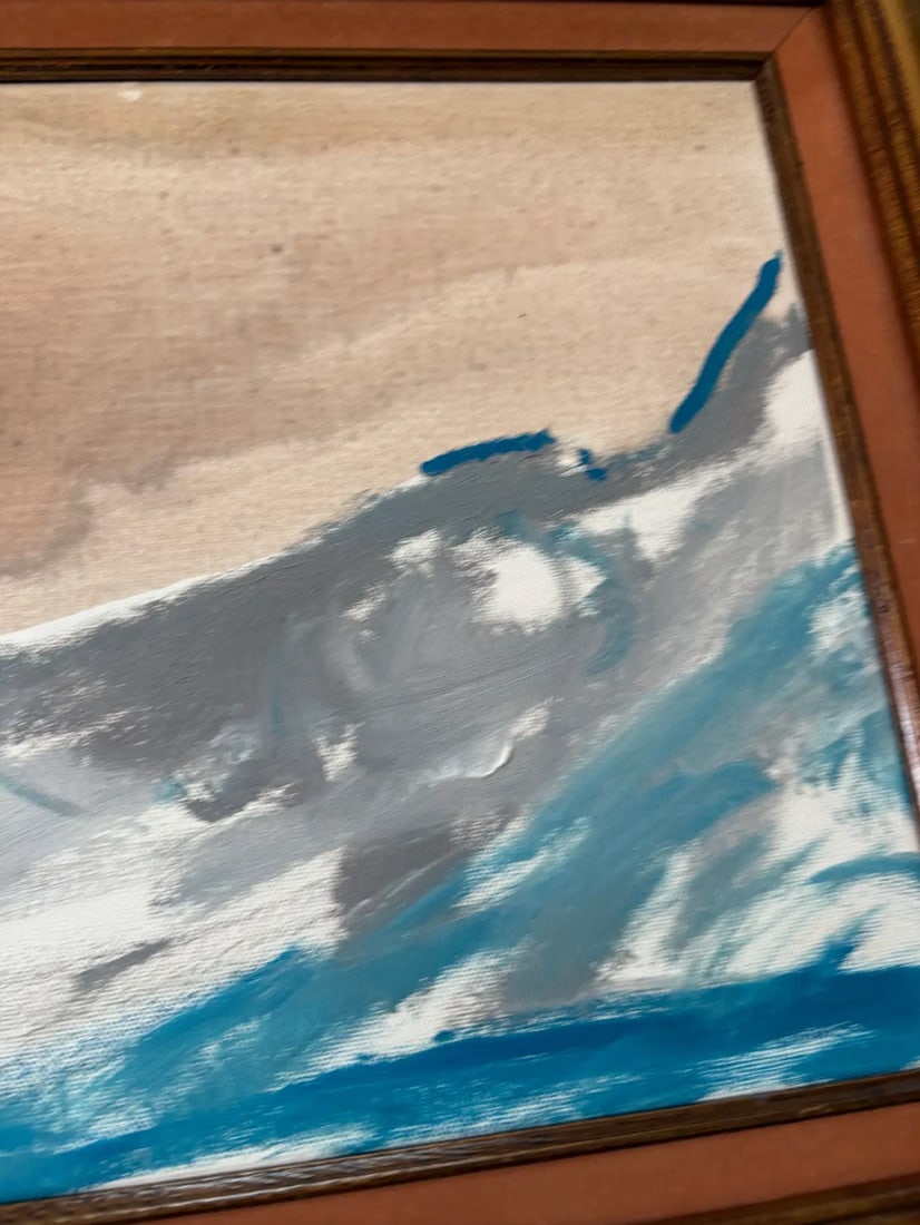 Matthew Izzo Oil Painting in Vintage Wood Frame - 2