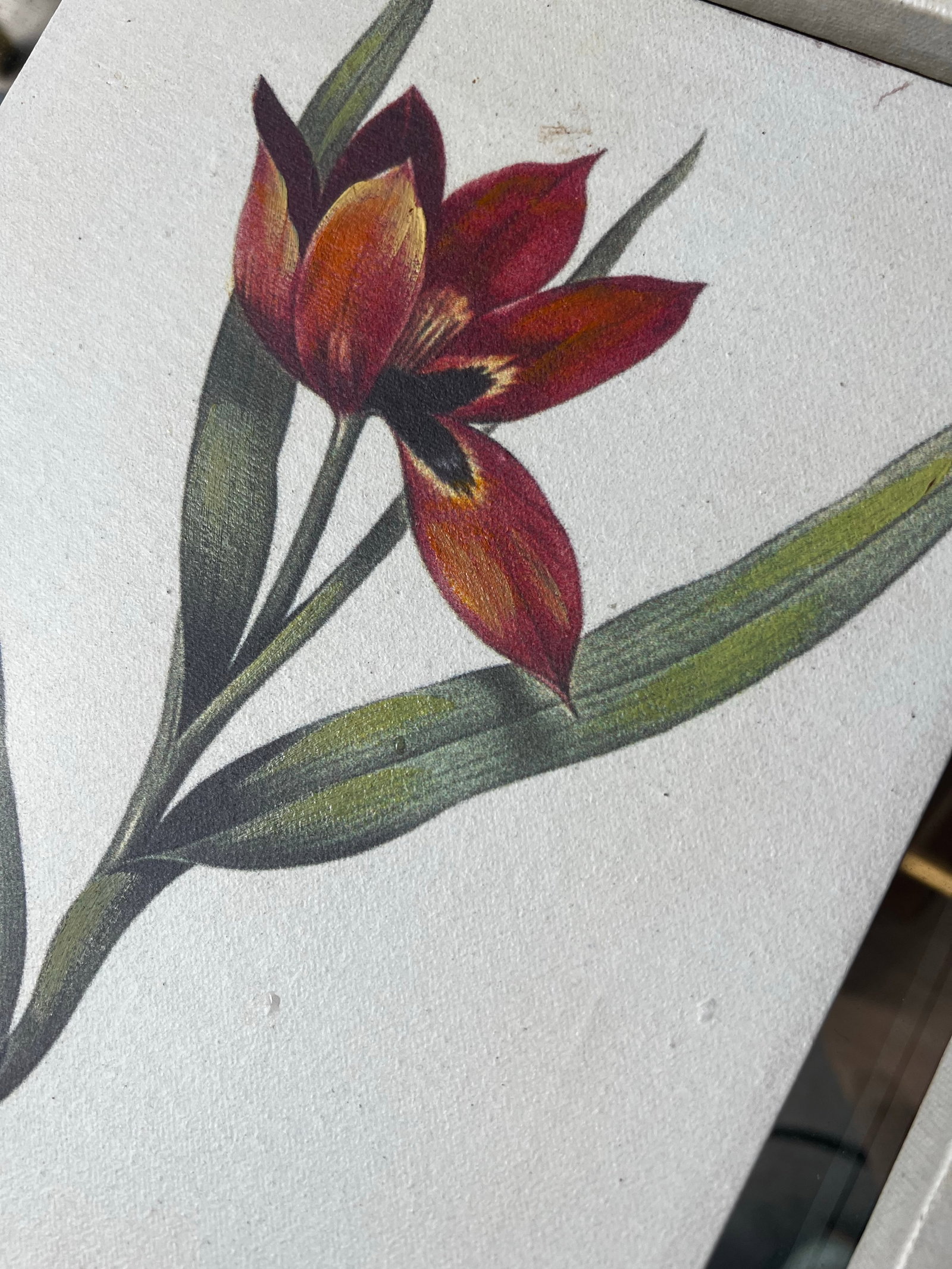 1970s Collection of Floral Signed Prints on Canvas - Set of 4 - 5