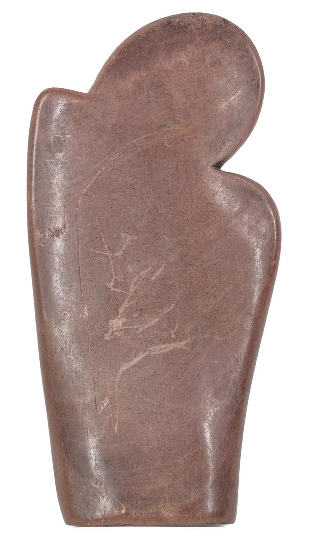 Early 20th Century Shona Stone Mother and Child Sculpture - 2