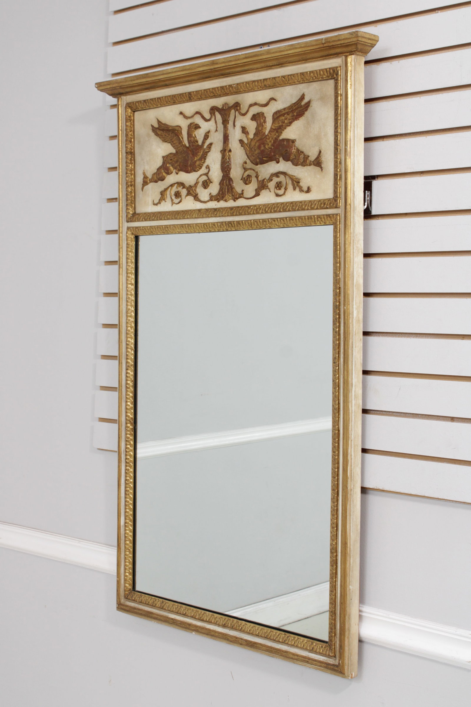 French Louis XV Style Trumeau Decorator Mirror - 2