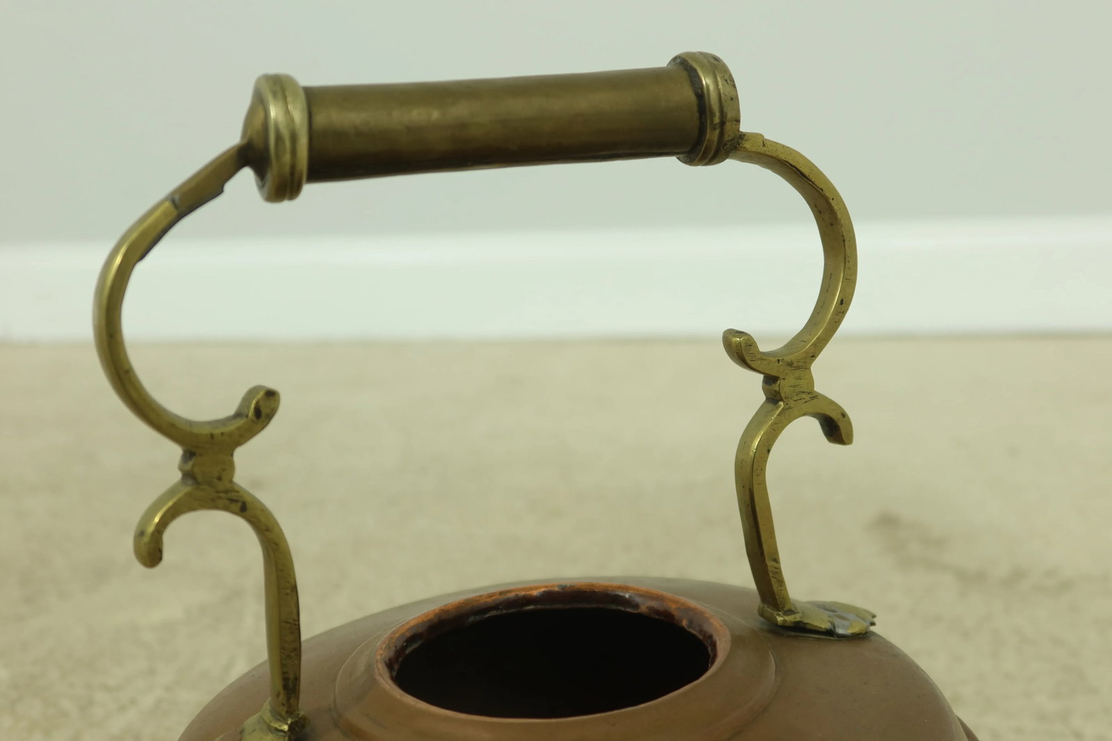 Vintage Hand Crafted & Copper Tea Kettle - 3