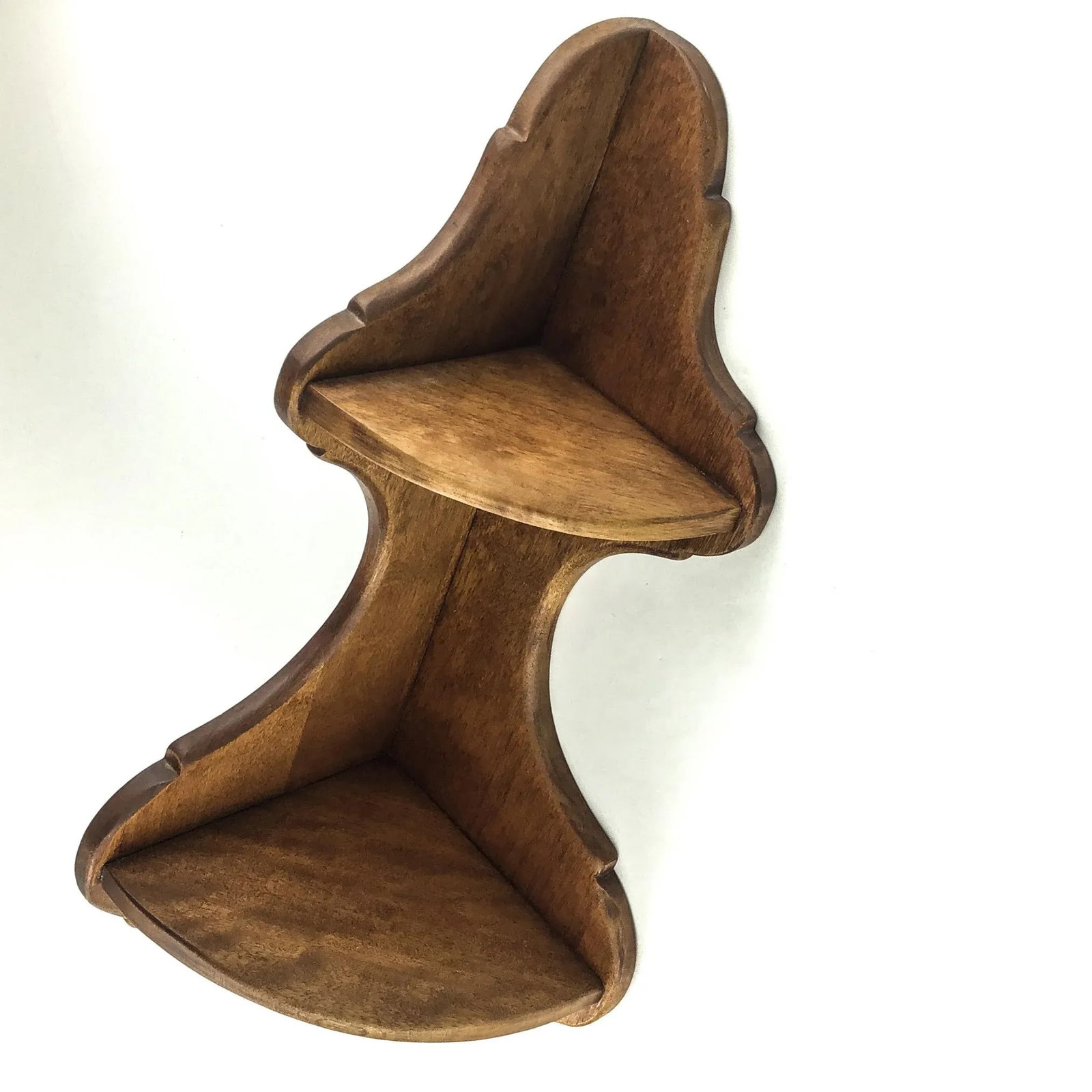 1960's Cushman Maple Corner Curio Shelf - 2
