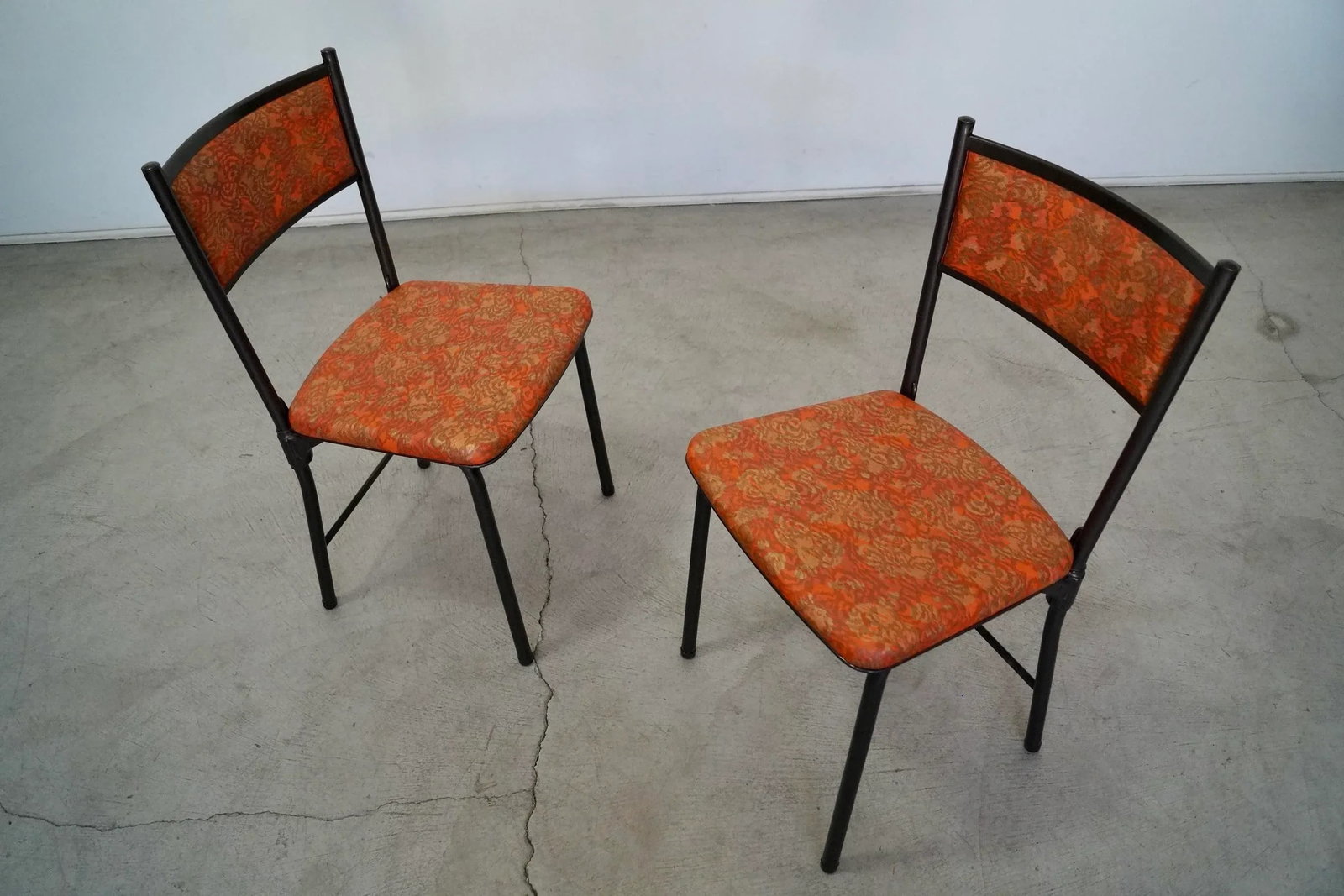 1960's Mid-Century Modern Folding Dining Chairs - a Pair - 3