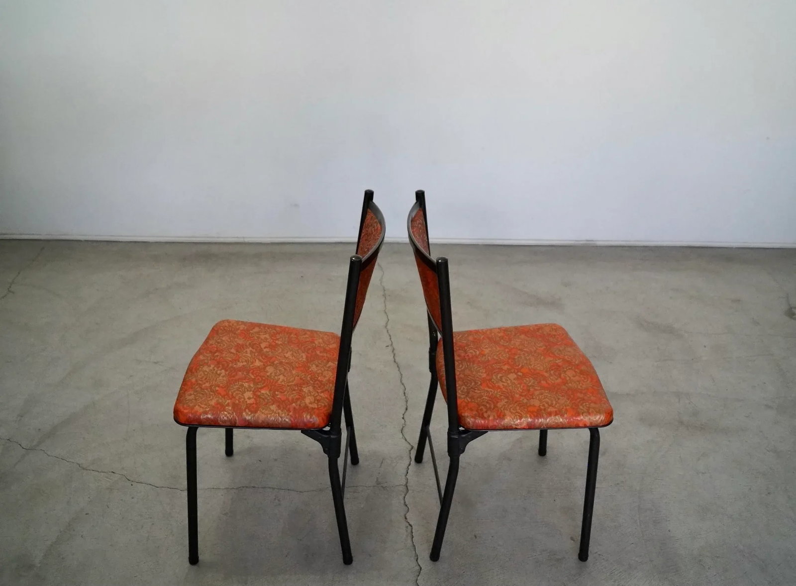1960's Mid-Century Modern Folding Dining Chairs - a Pair - 4