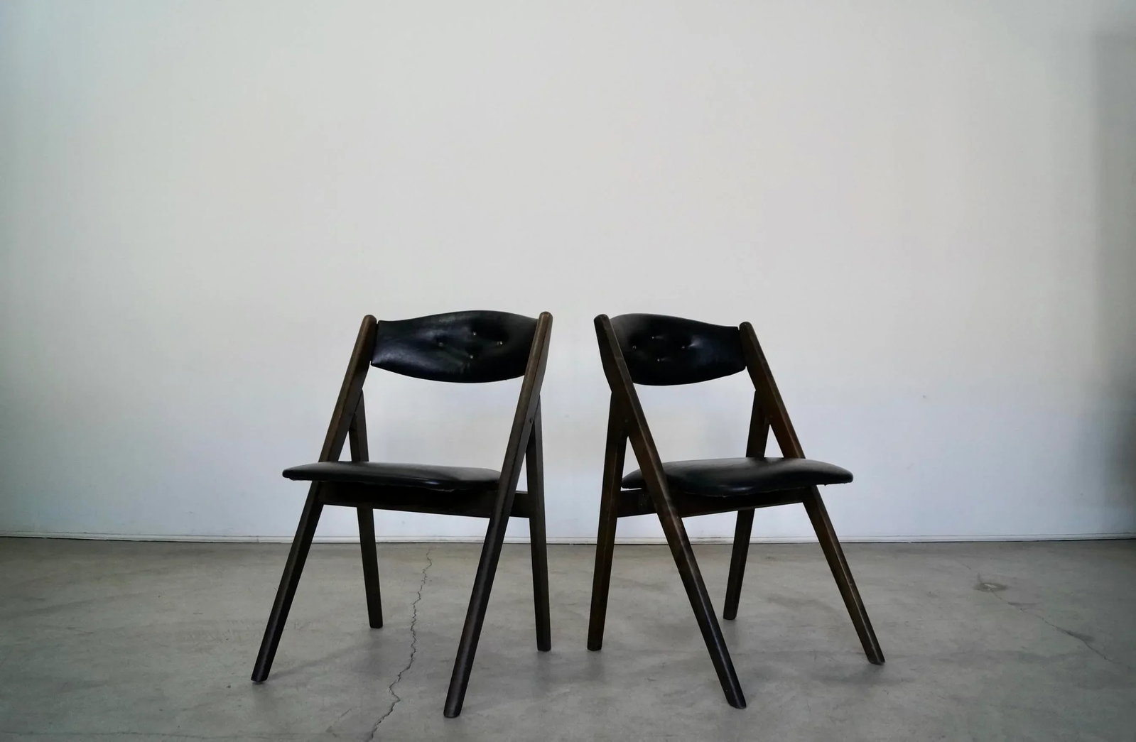 1960's Mid-Century Modern Dining Chairs - a Pair - 3
