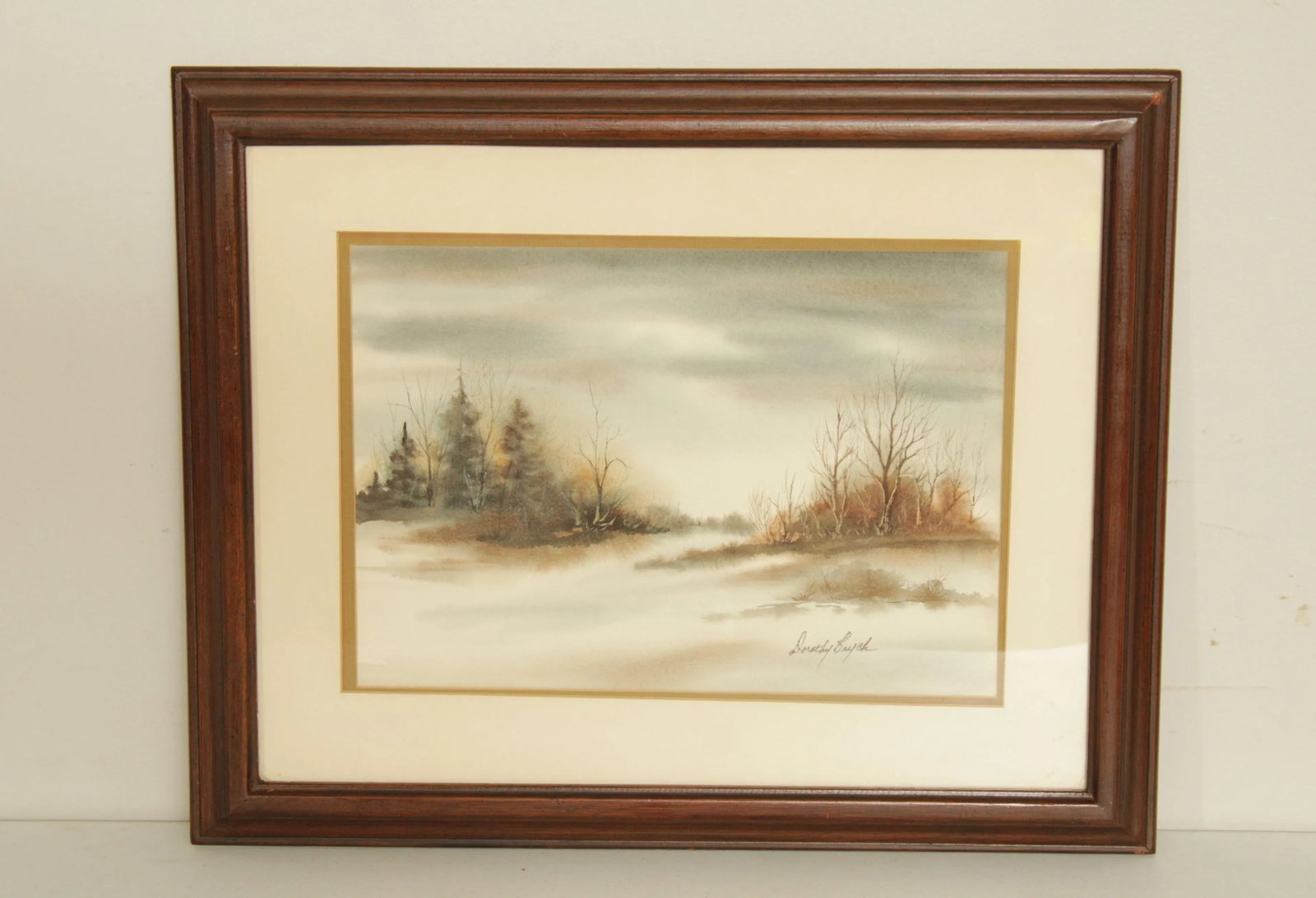 Vintage 20th C. Watercolor Landscape by Dorothy Brych - 2