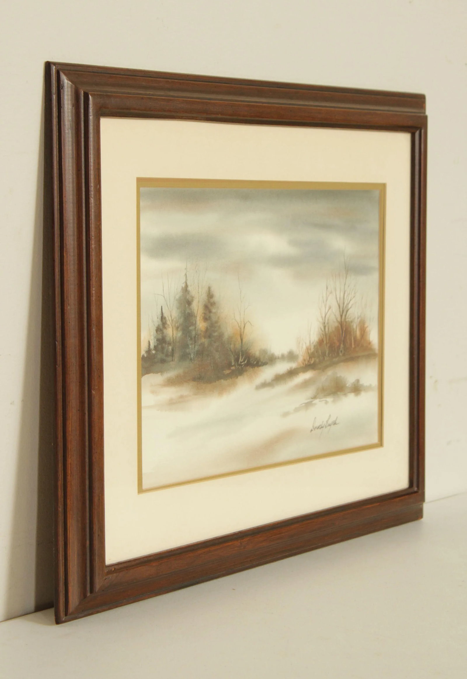 Vintage 20th C. Watercolor Landscape by Dorothy Brych - 3