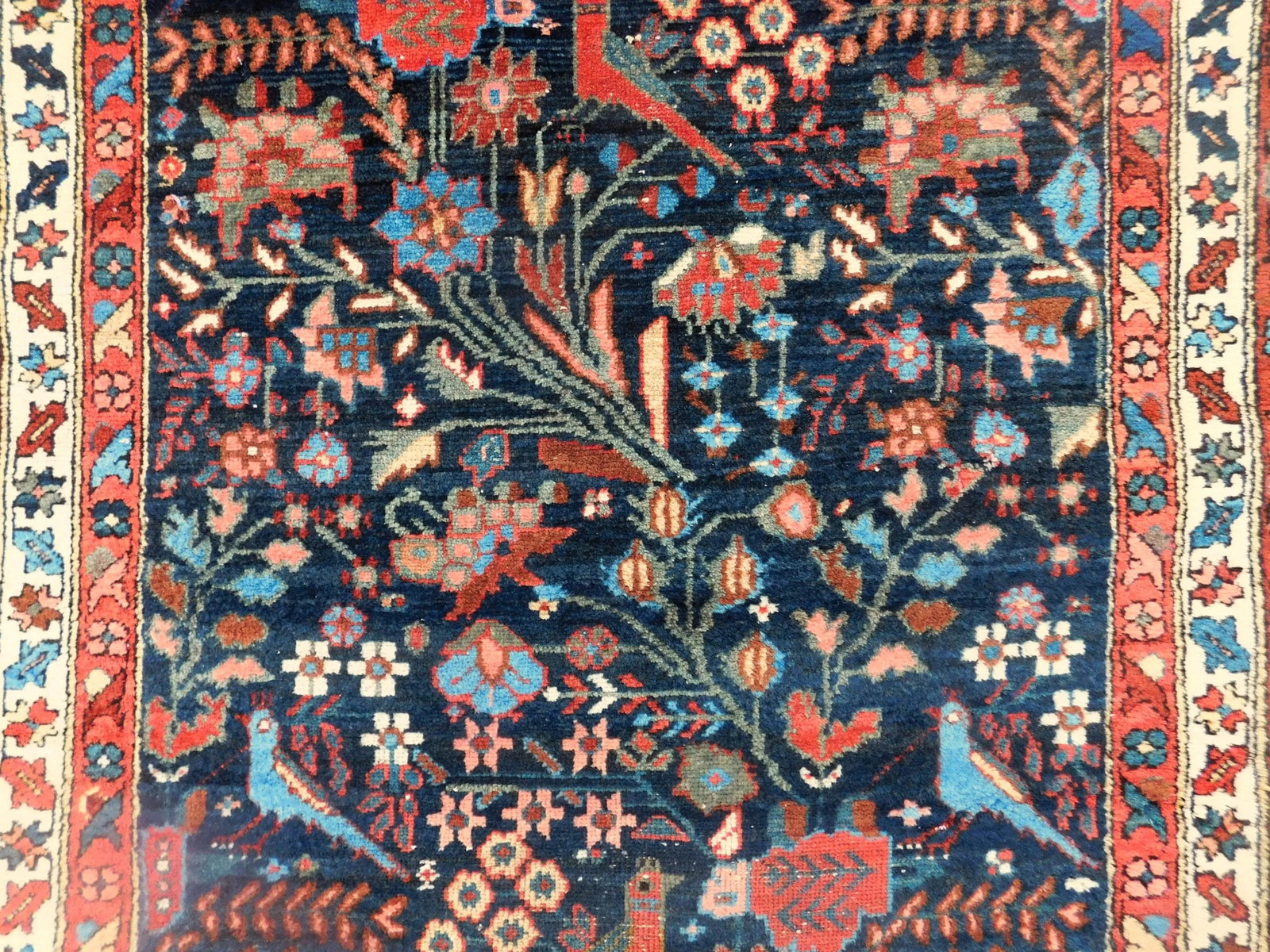 Antique Persian Mehraban Rug - 3'4" X 9'6" - 3
