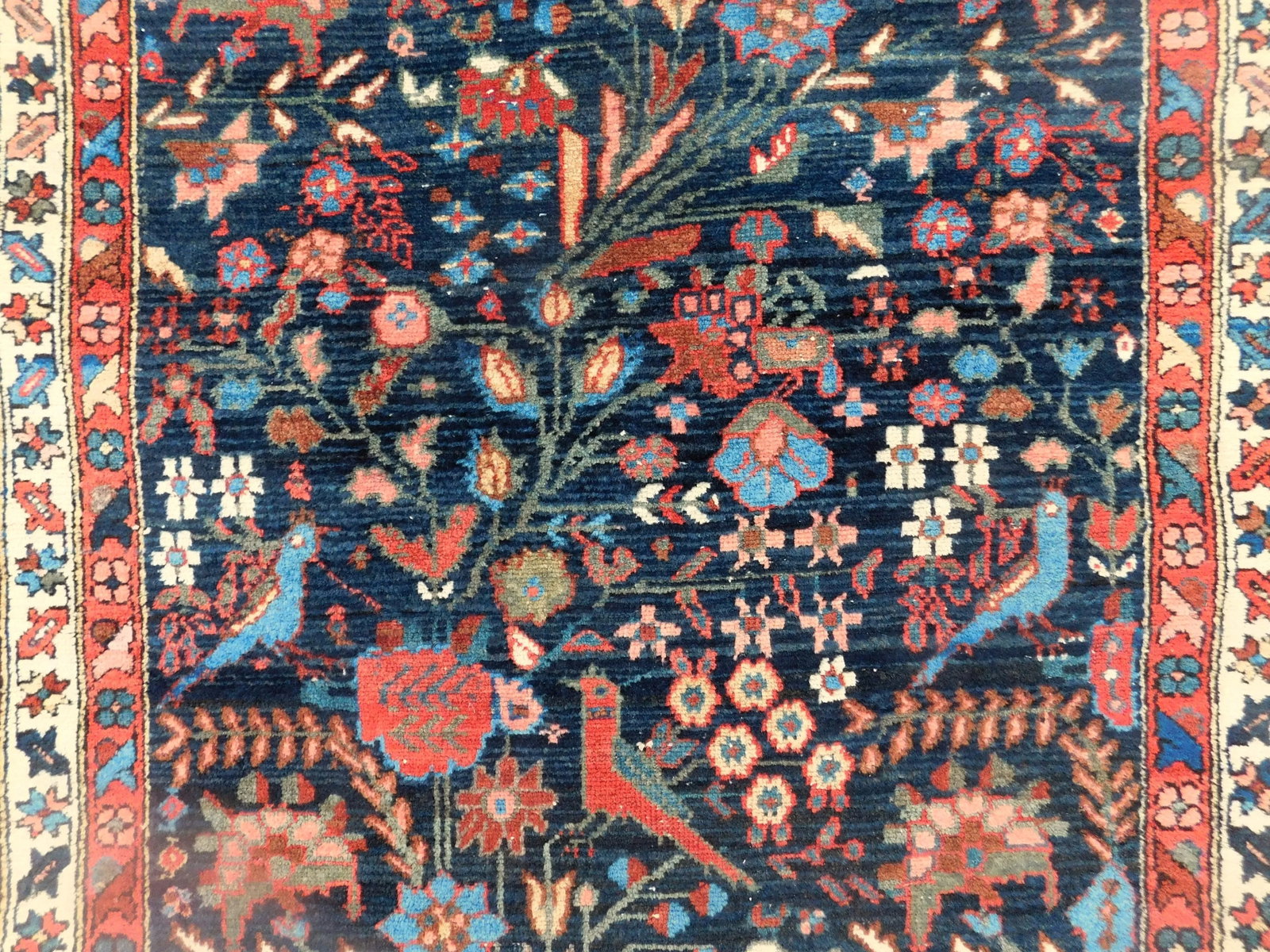 Antique Persian Mehraban Rug - 3'4" X 9'6" - 4