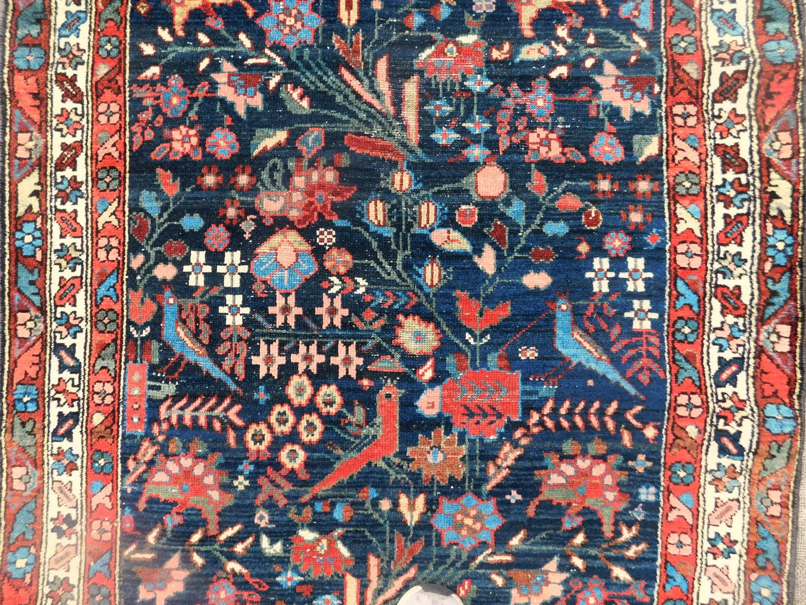 Antique Persian Mehraban Rug - 3'4" X 9'6" - 5