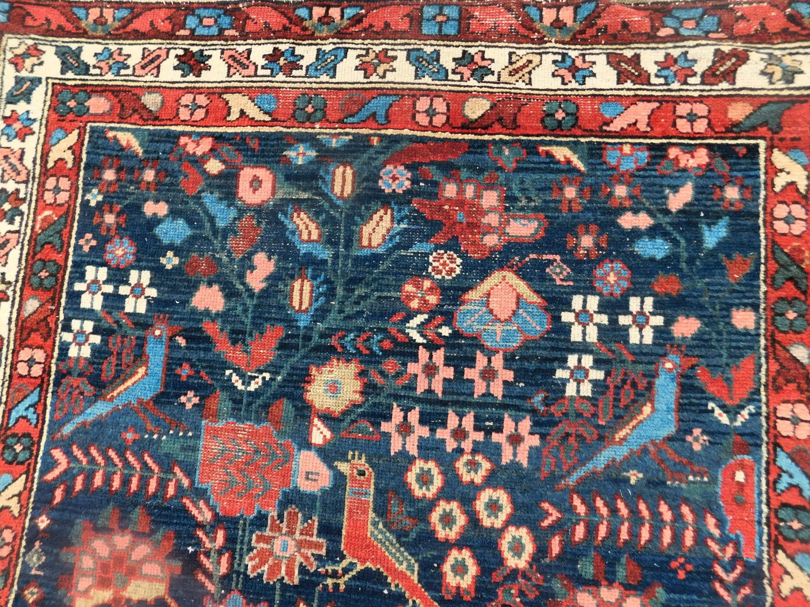 Antique Persian Mehraban Rug - 3'4" X 9'6" - 6