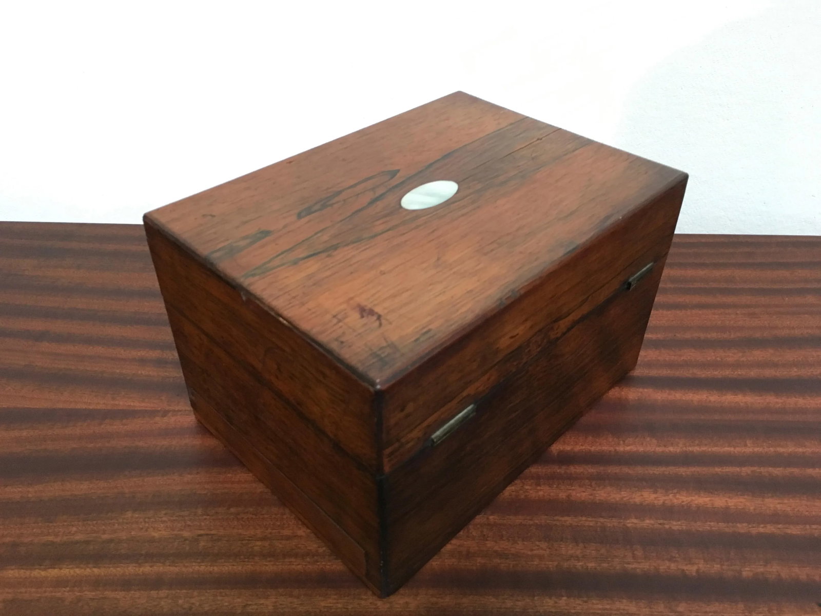 Victorian English Rosewood Gentleman's Dressing Box With Cut Crystal Bottles & Secret Compartment, C - 5