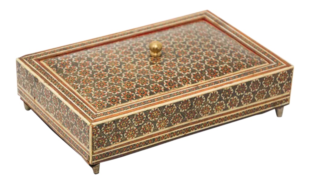 Moorish Decorative Sadeli Micro Mosaic Inlaid Jewelry Box (1 of 11)