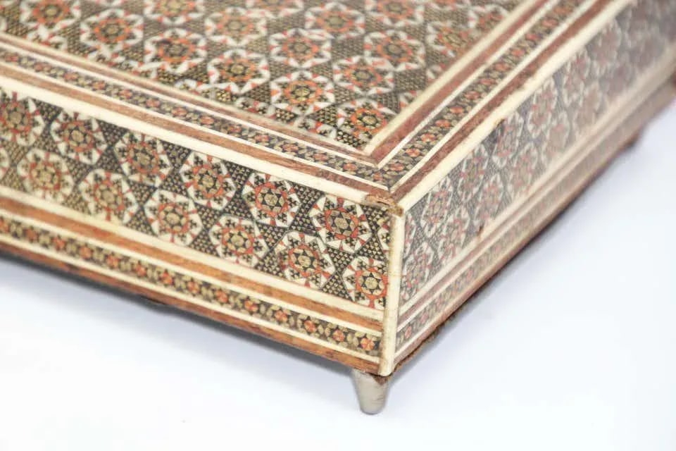 Moorish Decorative Sadeli Micro Mosaic Inlaid Jewelry Box - 2