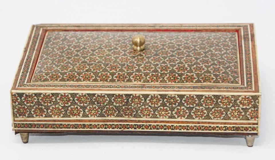 Moorish Decorative Sadeli Micro Mosaic Inlaid Jewelry Box - 3