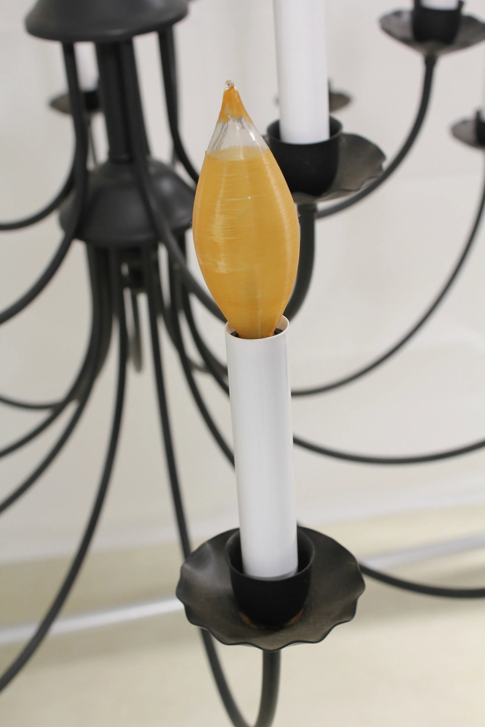 Country Style 15 Arm Lighted Chandelier - 3