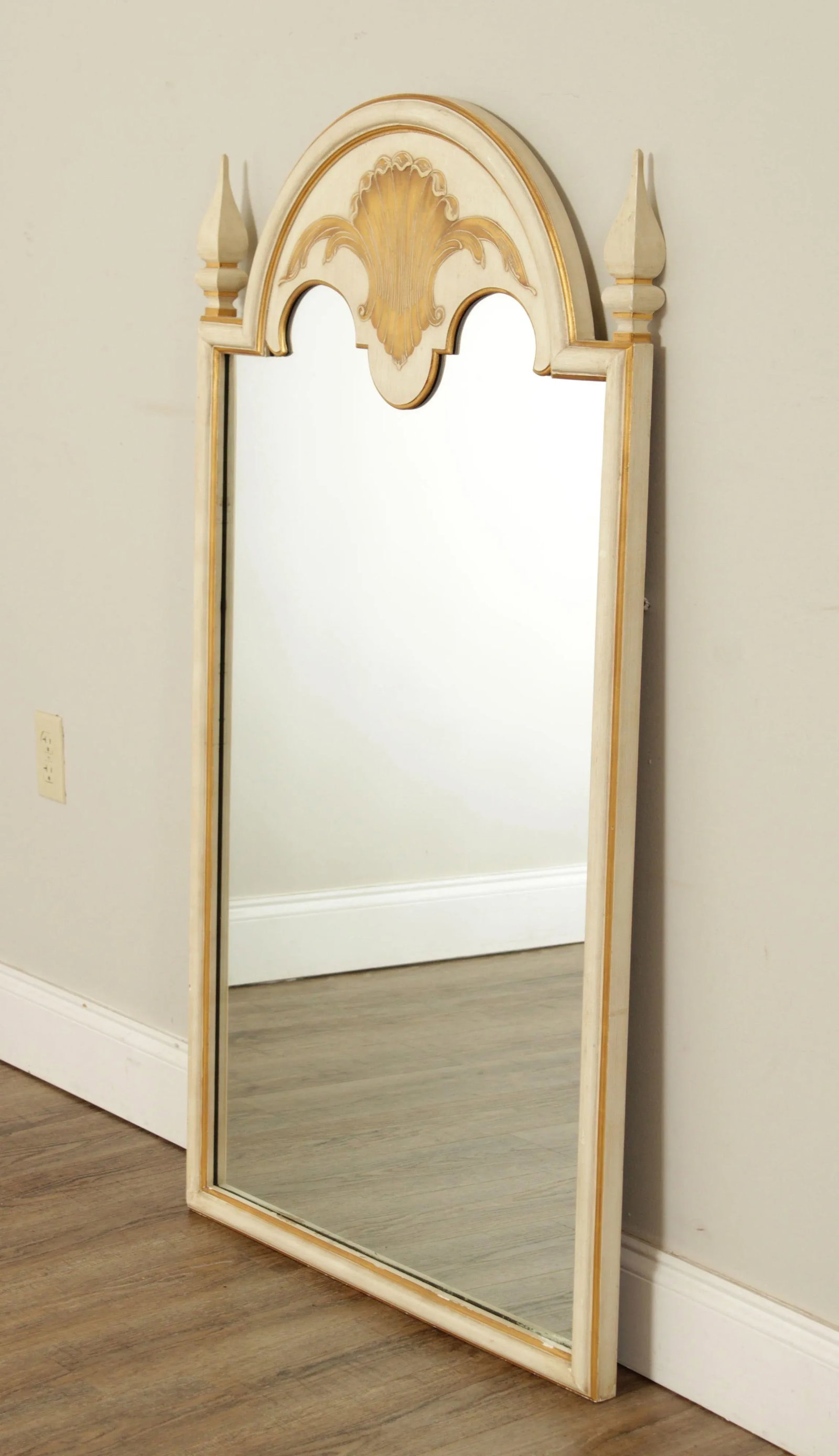 John Widdicomb Venetian Style Partial Gilt Painted Wall Mirror - 3