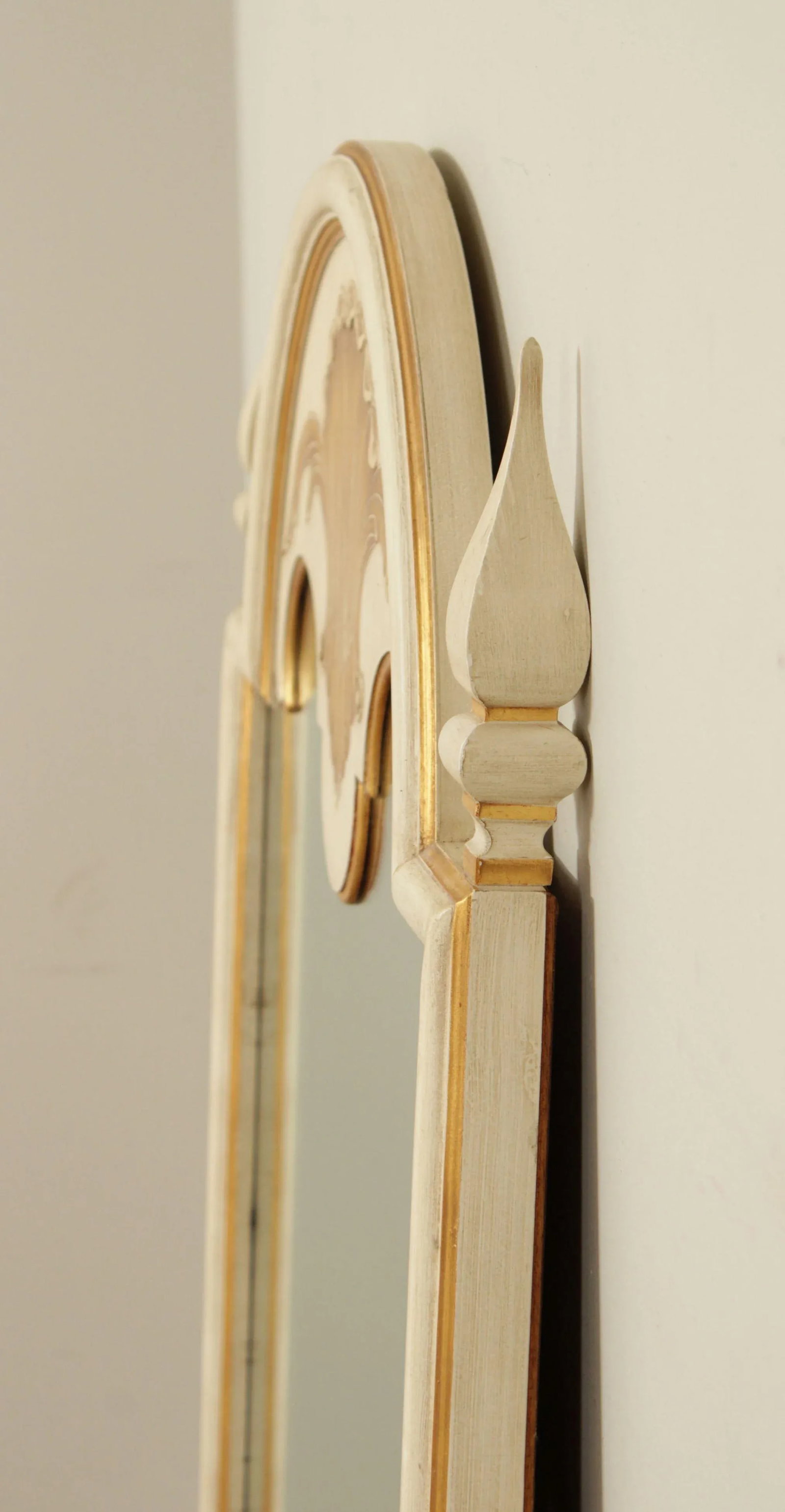 John Widdicomb Venetian Style Partial Gilt Painted Wall Mirror - 4