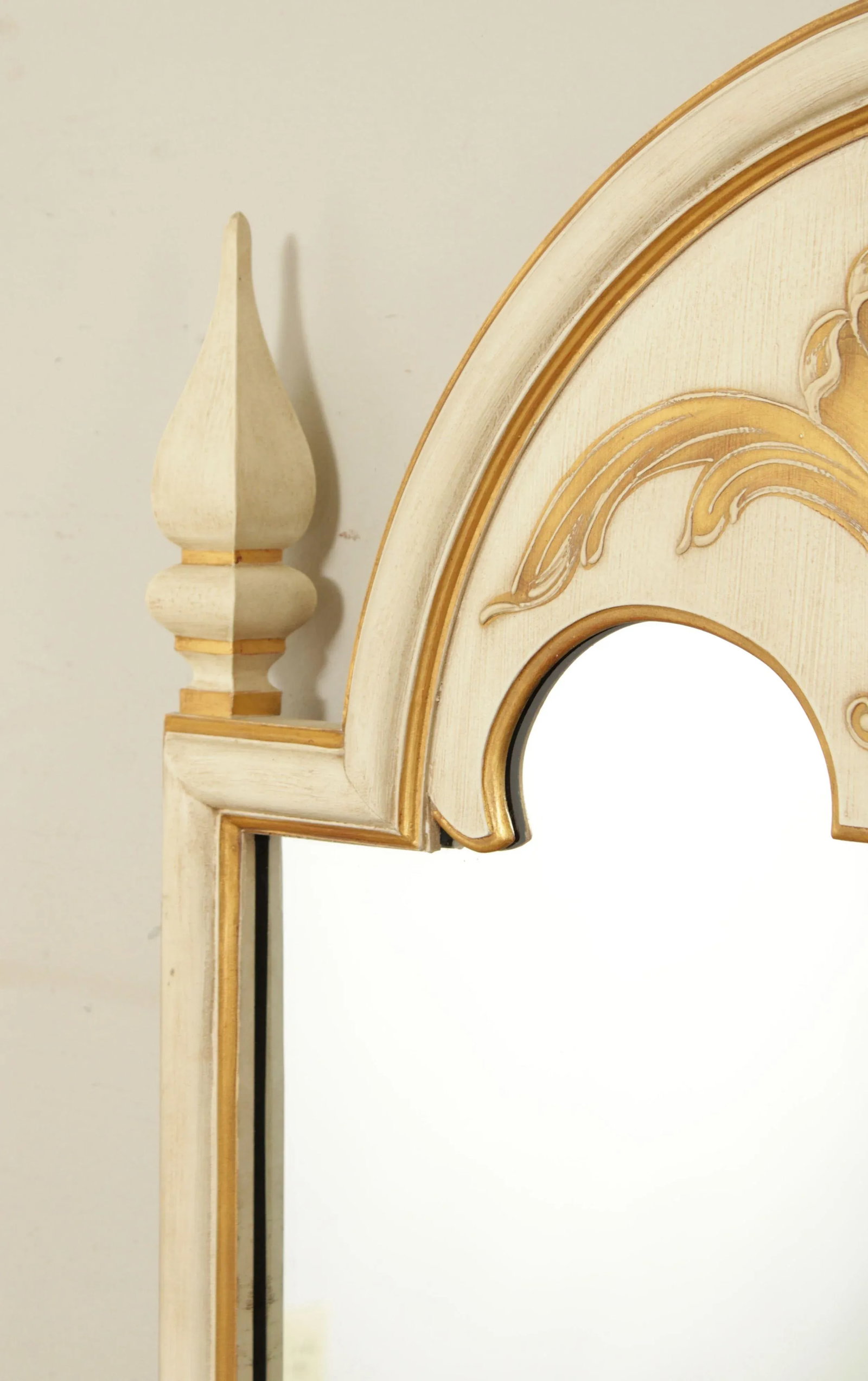John Widdicomb Venetian Style Partial Gilt Painted Wall Mirror - 5