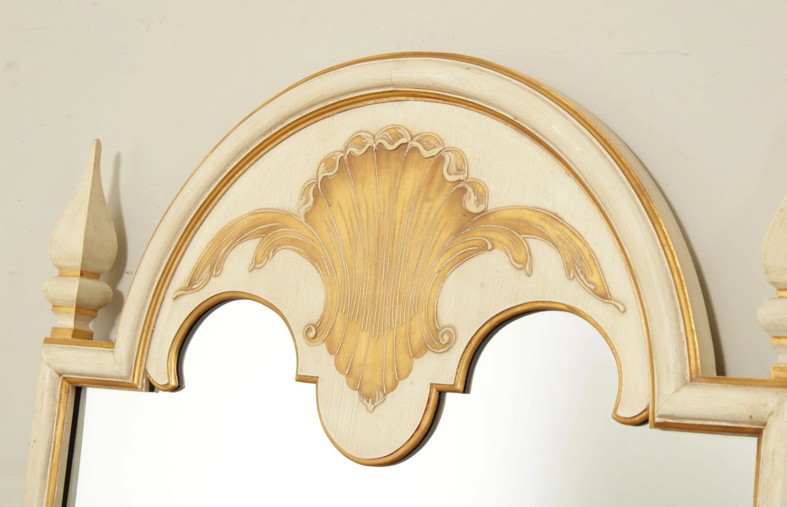 John Widdicomb Venetian Style Partial Gilt Painted Wall Mirror - 6