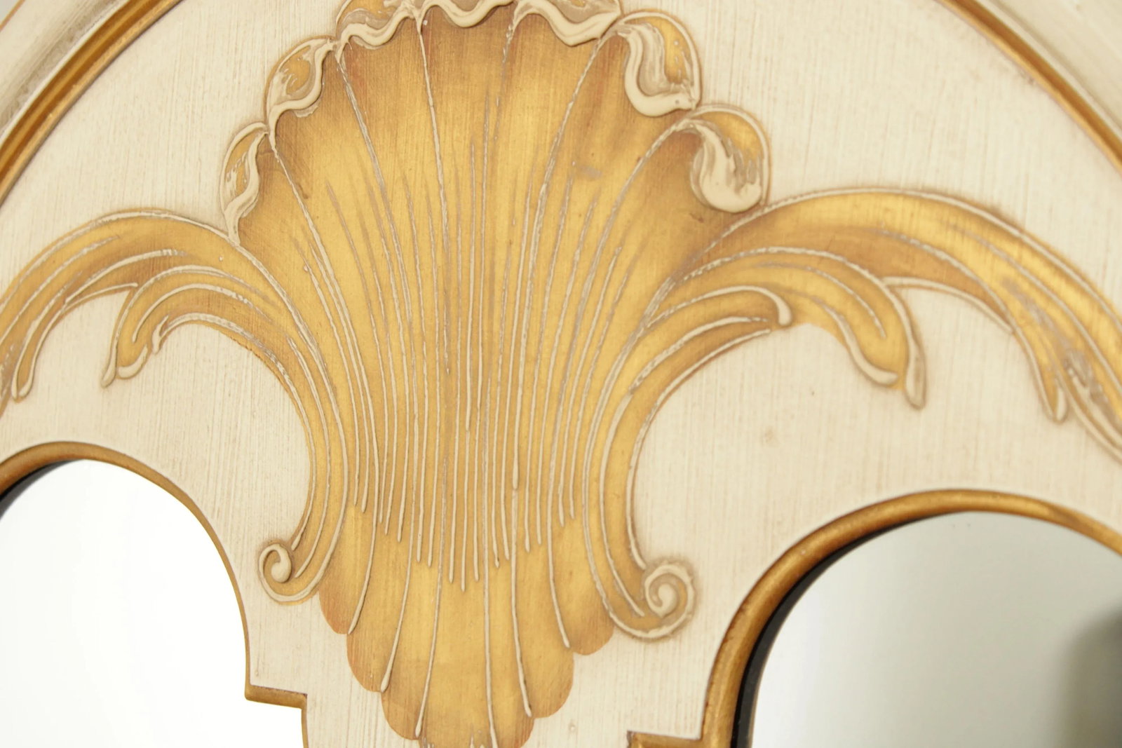 John Widdicomb Venetian Style Partial Gilt Painted Wall Mirror - 7