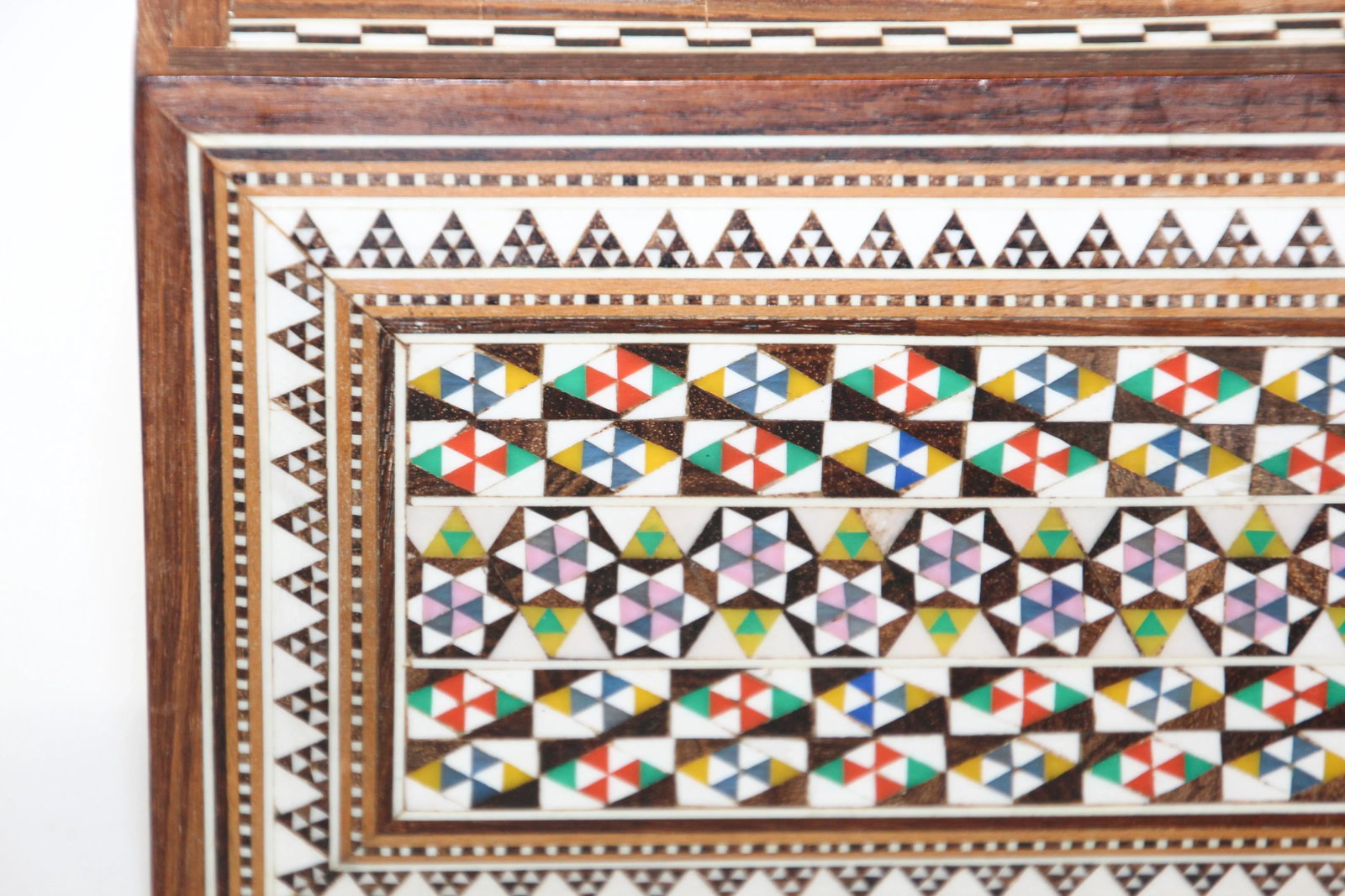 Middle Eastern Mosaic Moorish Box Inlaid - 2