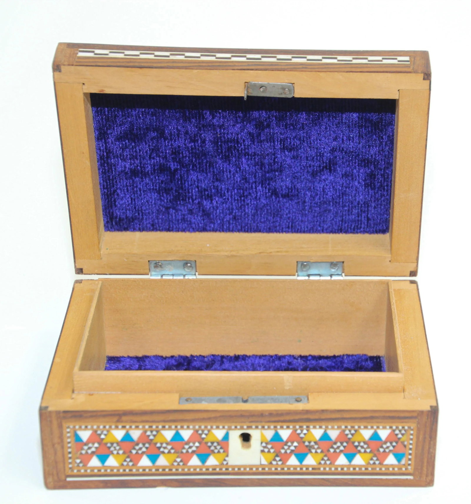 Middle Eastern Mosaic Moorish Box Inlaid - 3