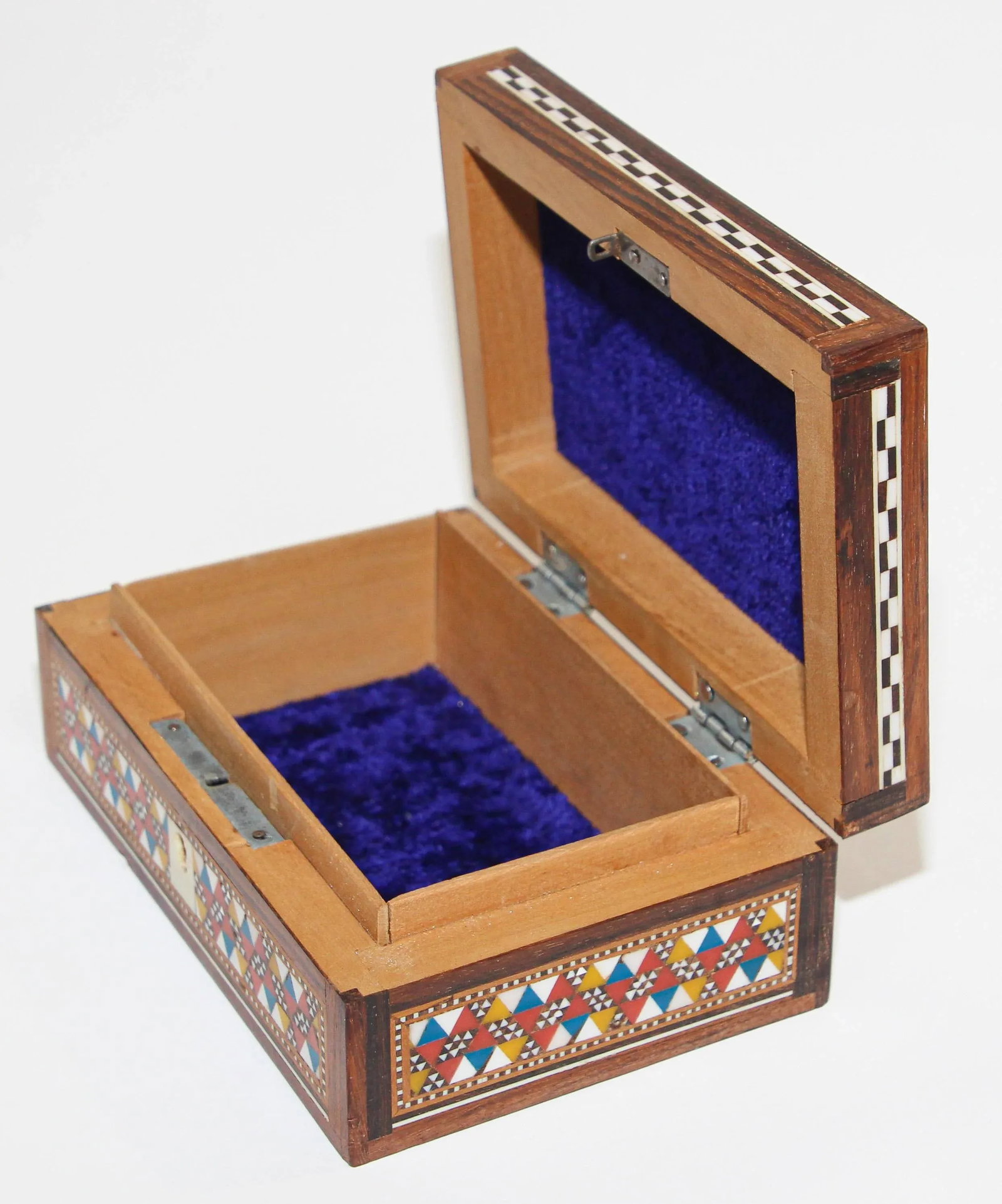 Middle Eastern Mosaic Moorish Box Inlaid - 4