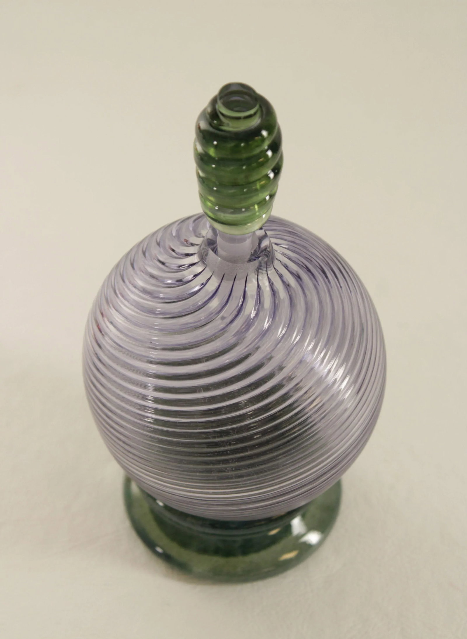 Hand Blown Art Glass Perfume Bottle - 4