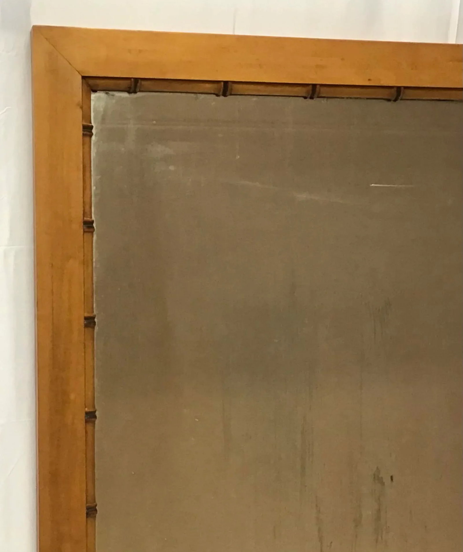 19th Century Wood and Faux Bamboo Mirror - 8