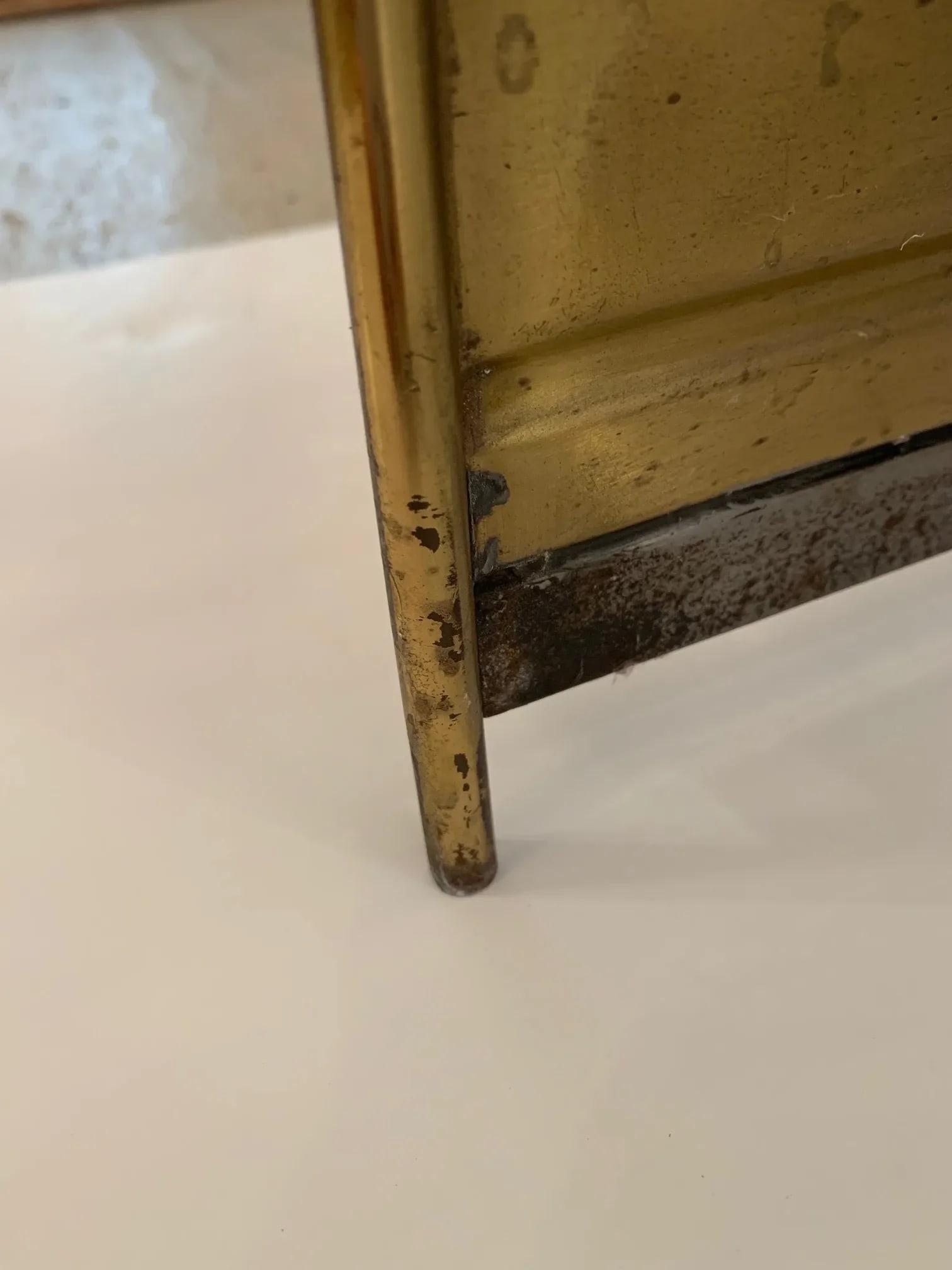 Antique English Pierced Brass Fireplace Fender - 6