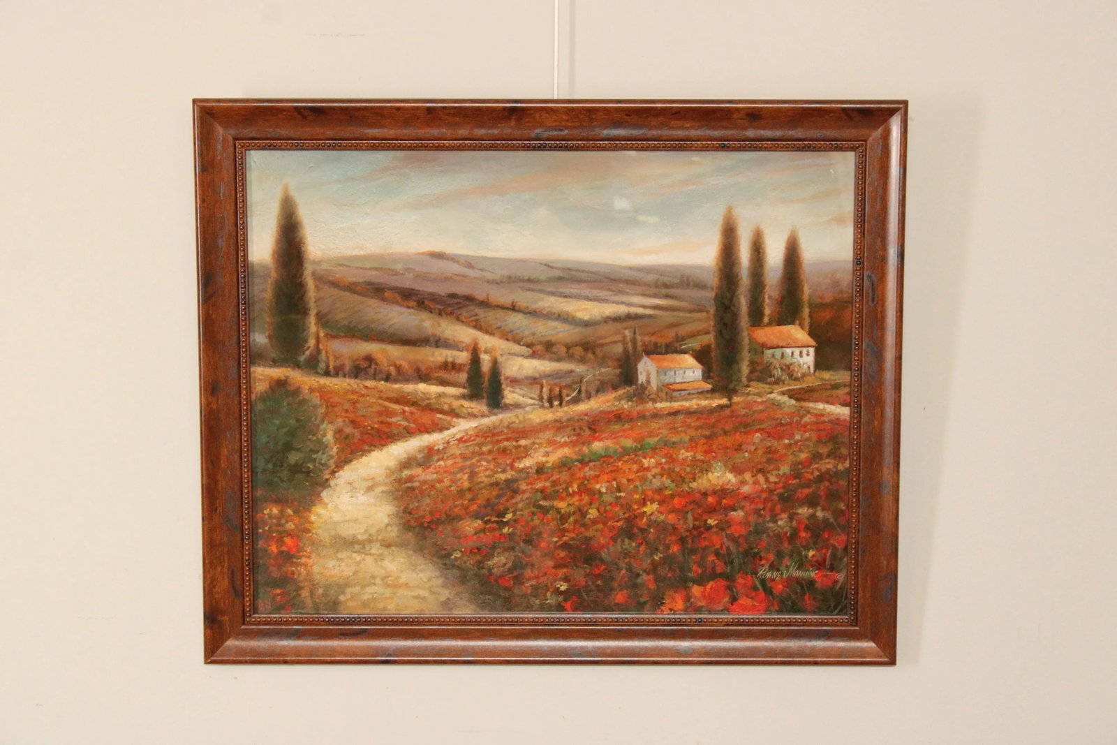 Early 21st Century Ruane Manning 'Tuscan Palette' Giclee Canvas Print, Custom Framed - 2