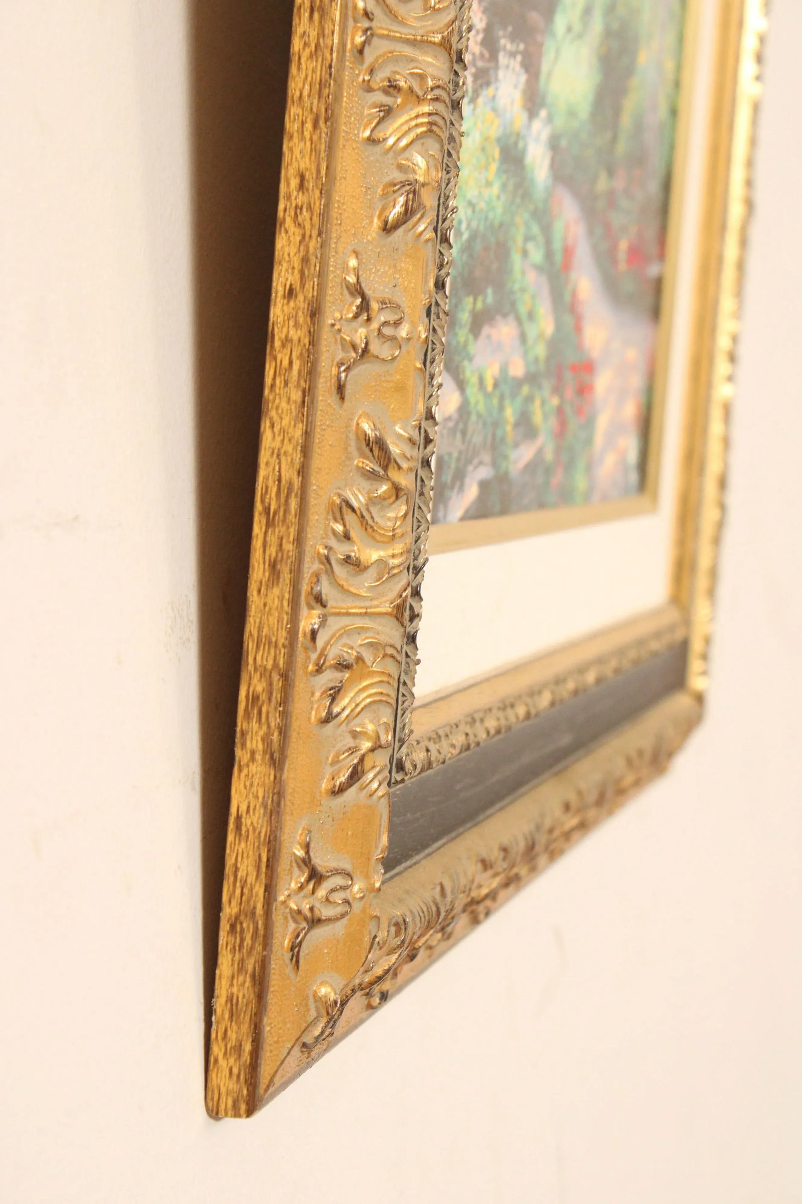Early 21st Century Schaefer Miles 'Rock Garden Path' Embellished Canvas Print, Custom Framed - 4