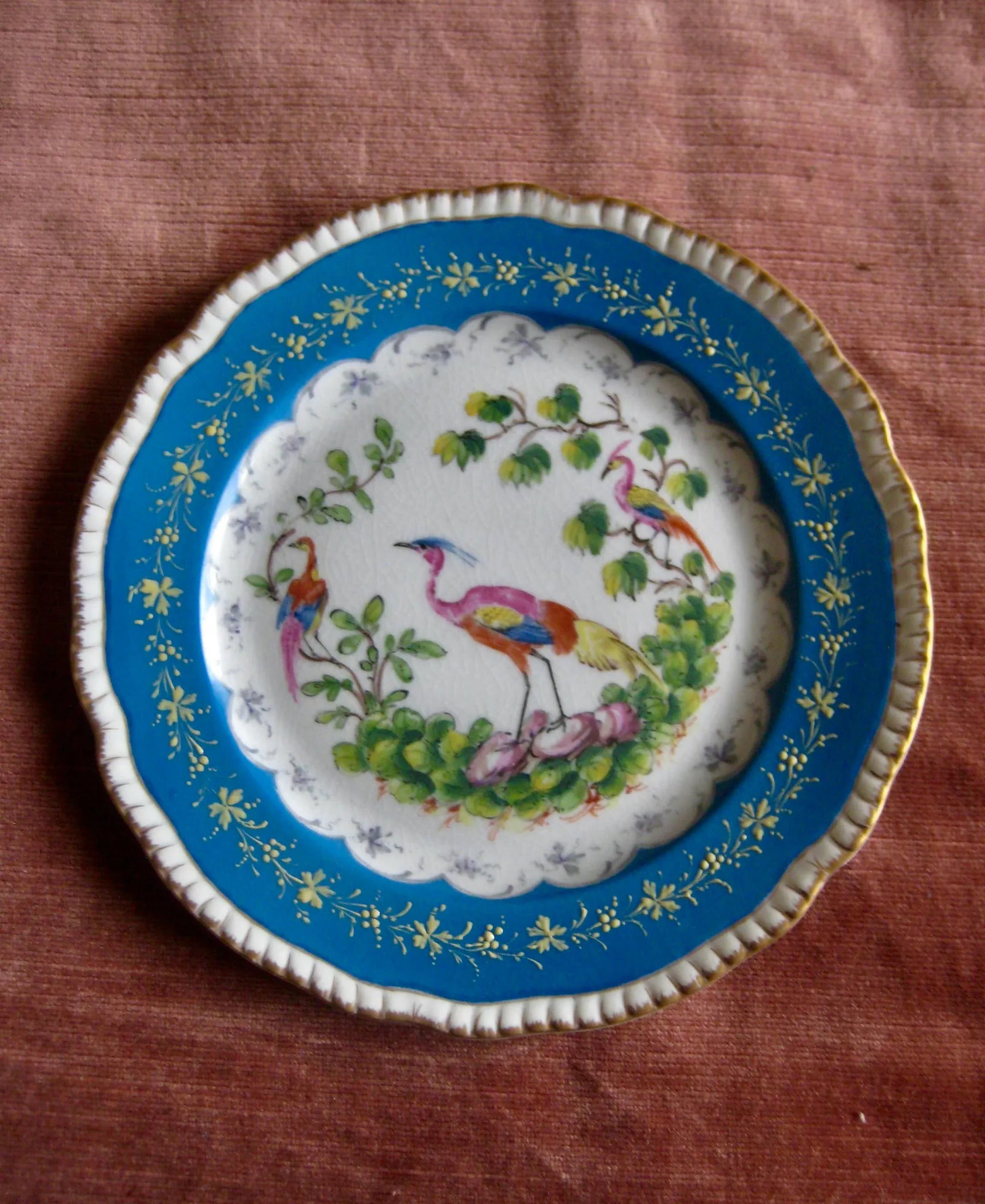 Dresden Bird Porcelain Plates- Set of 4 - 3