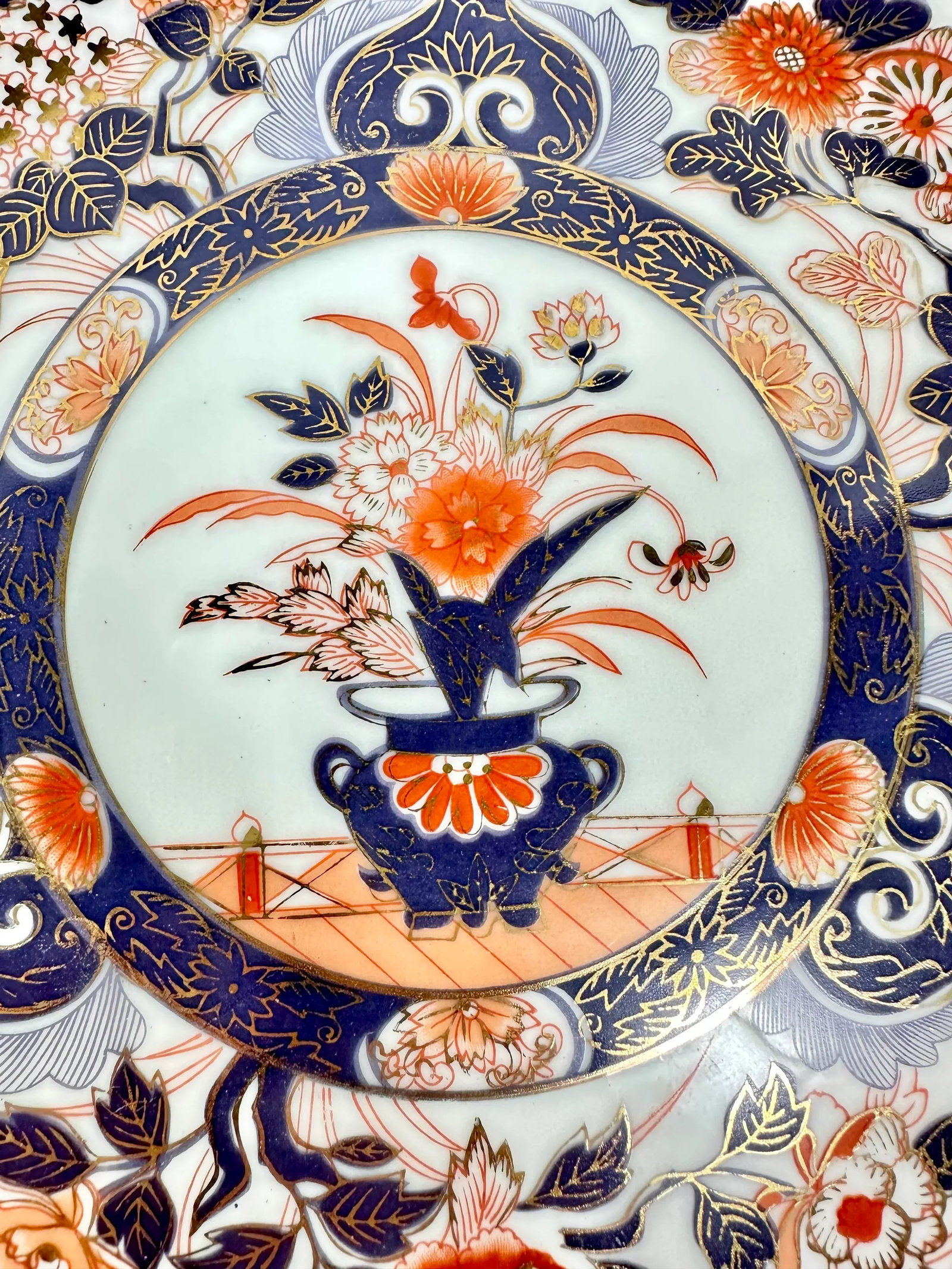 Antique Imari Chinoiserie Plates-Set of 3 - 7