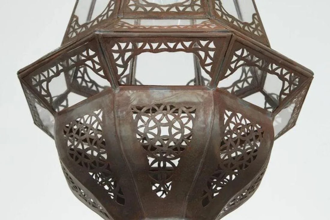Moroccan Moorish Clear Glass Lantern - 4