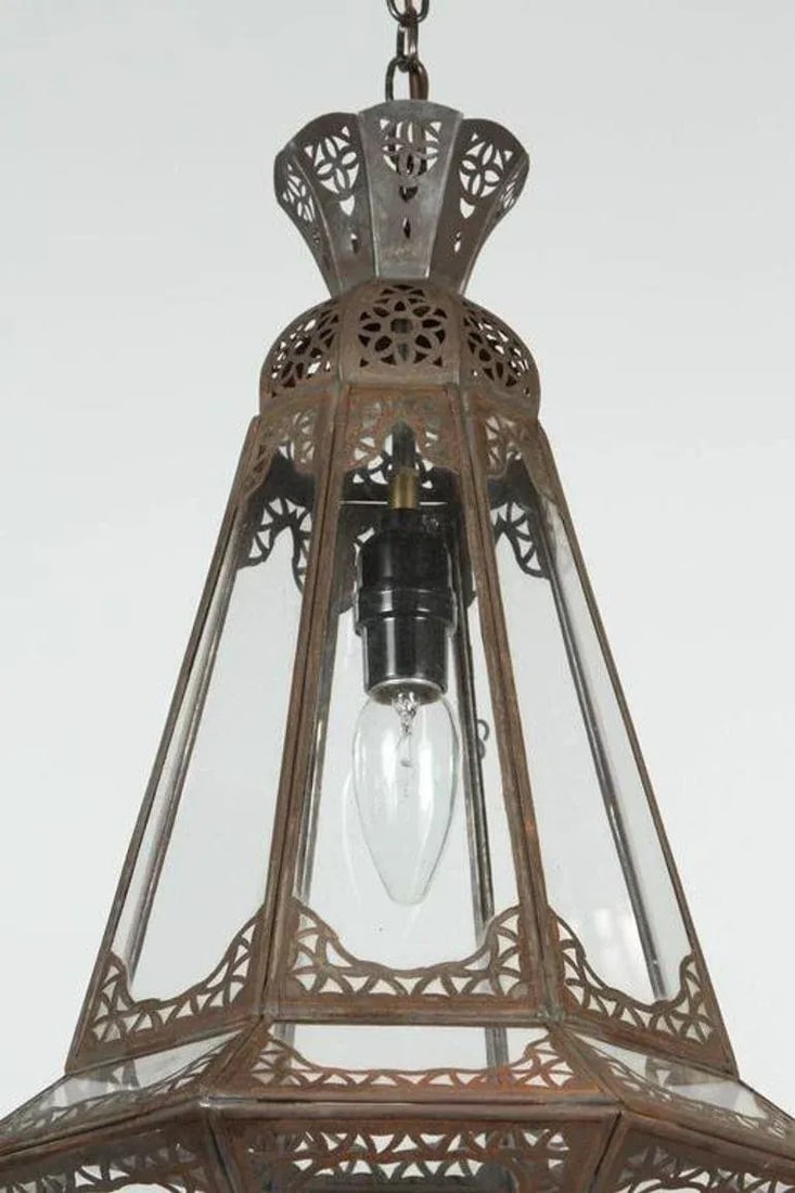 Moroccan Moorish Clear Glass Lantern - 5