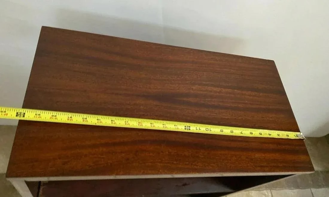 1950s Mid Century Sligh Lowry Bookcase Slimline Two Adjustable Shelves Walnut 1b - 8