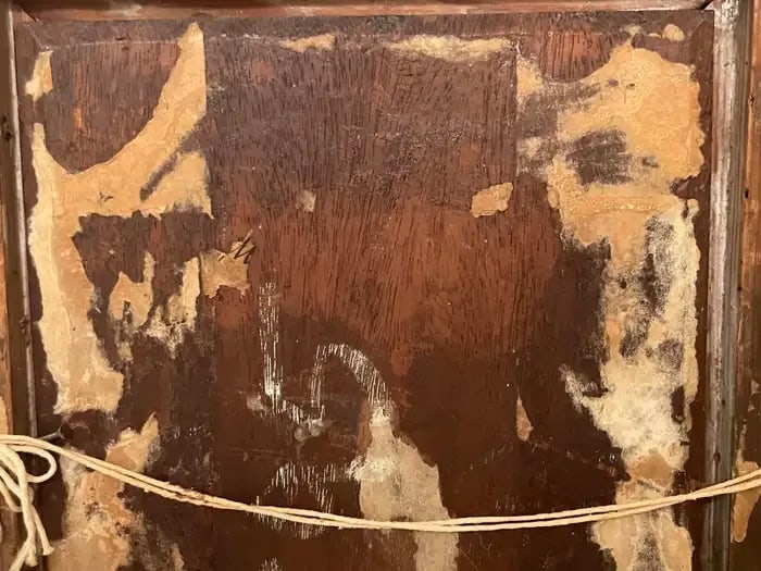 19th Century French Painting 'Backyard Fight', Unsigned - 7