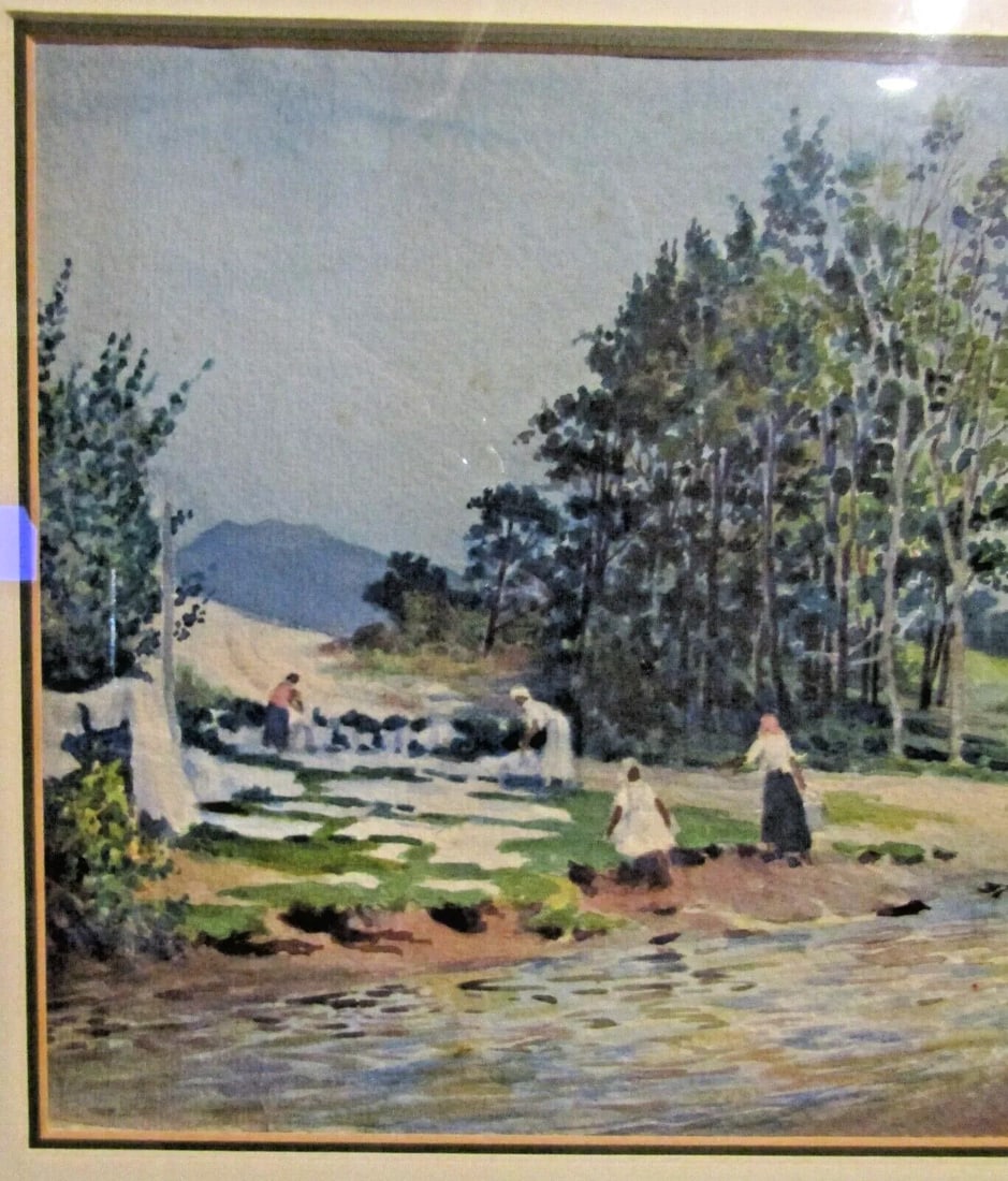 John Bulloch Souter 1890-1972 Original Watercolor Provincial Landscape Painting - 3