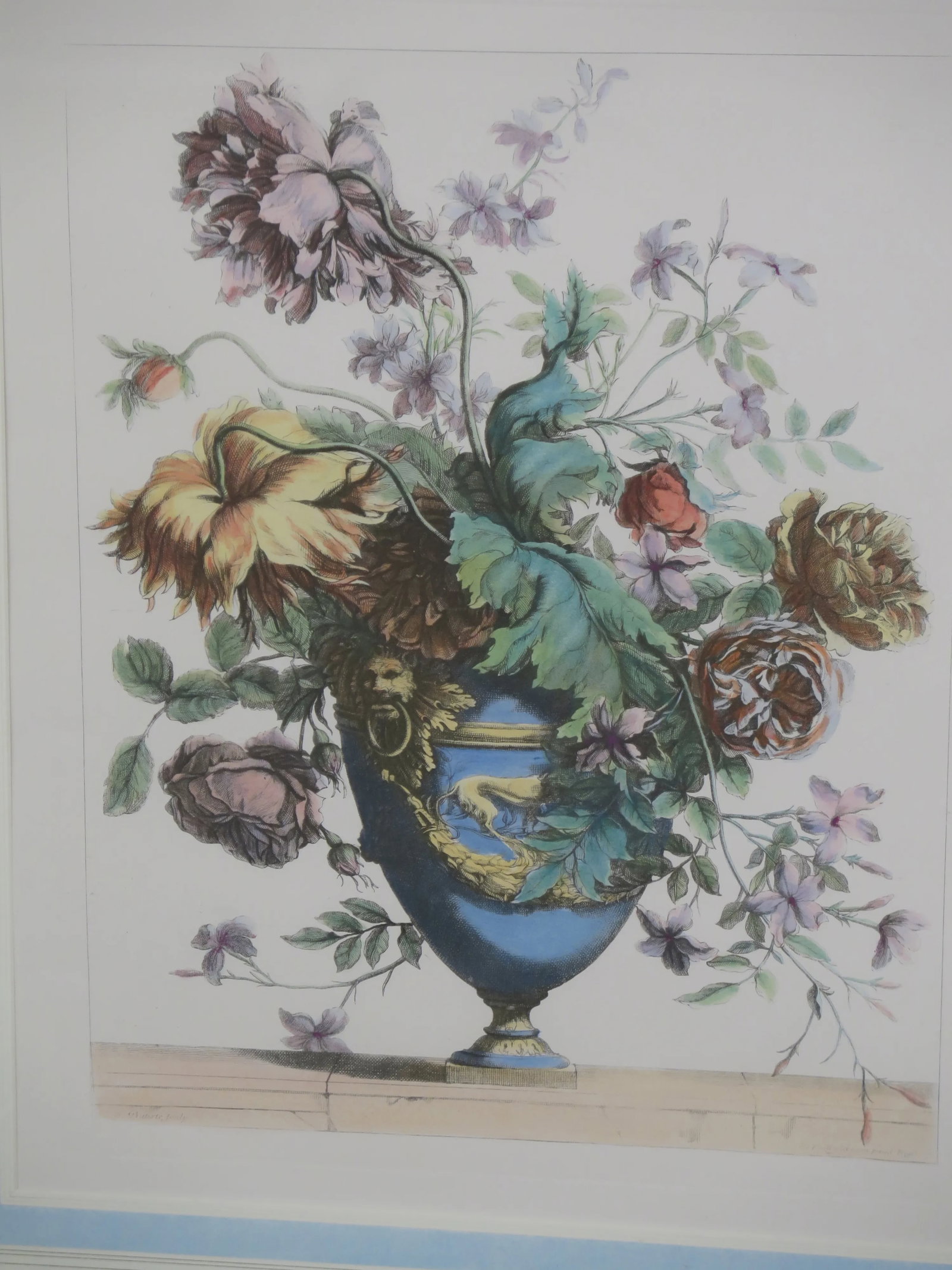 Matted & Gold Framed Botanical Prints - a Pair - 2