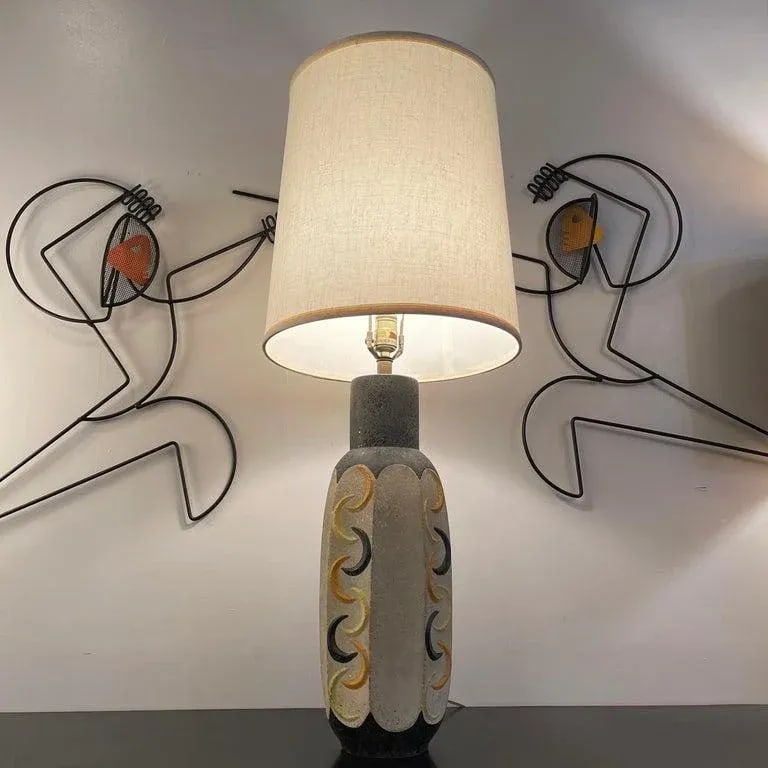 1950s Mid-Century Modern Art Pottery Table Lamp by Tye of California - 6