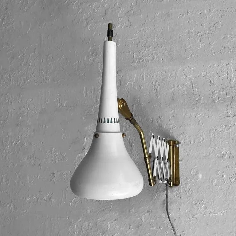 1950s Gerald Thurston Scissor Task Lamp Wall Sconce - 3